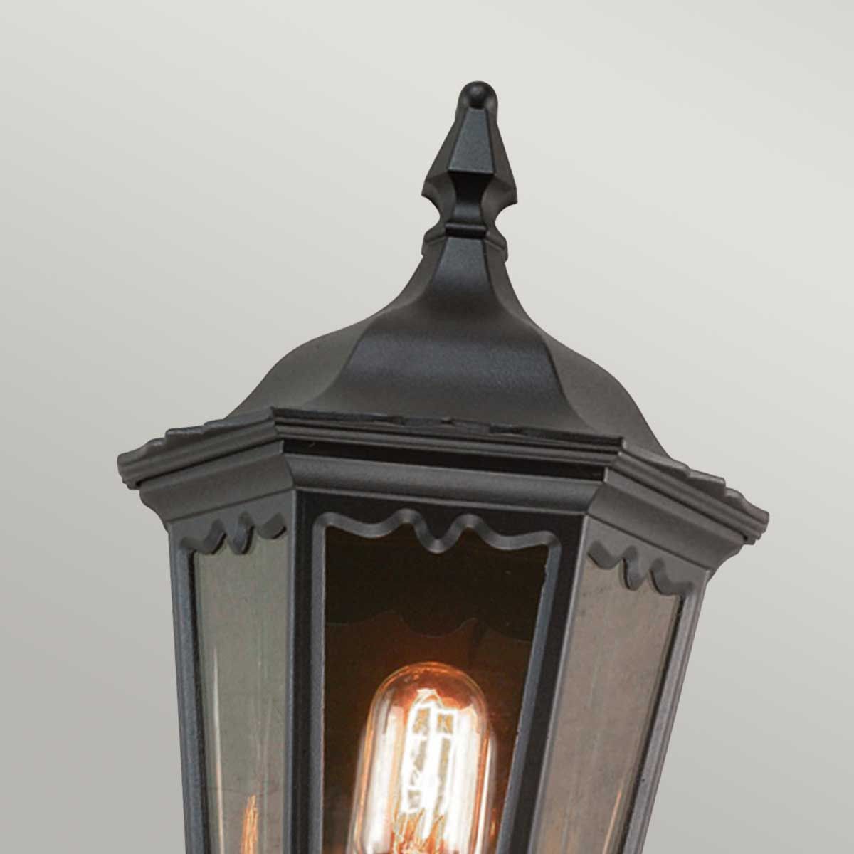 Medstead 1 - flammige Halblaterne - Schwarz - Elsteadlighting - MD7 - BLACK