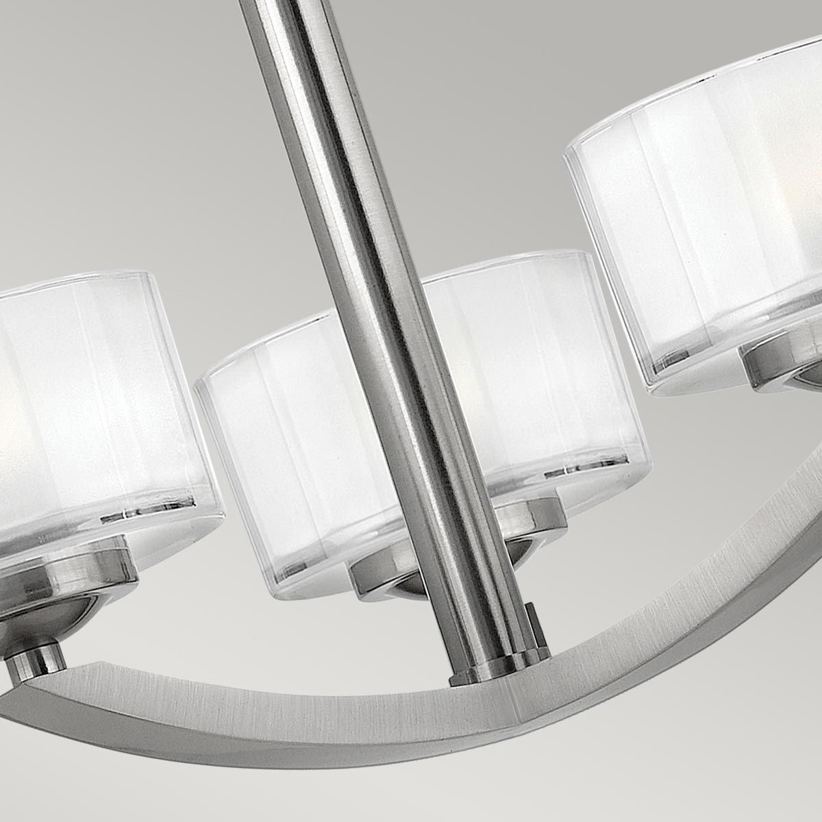 Meridian 3-flammige Halbdeckenleuchte, gebürstetes Nickel - Elsteadlighting - leuchtengrosshandel24