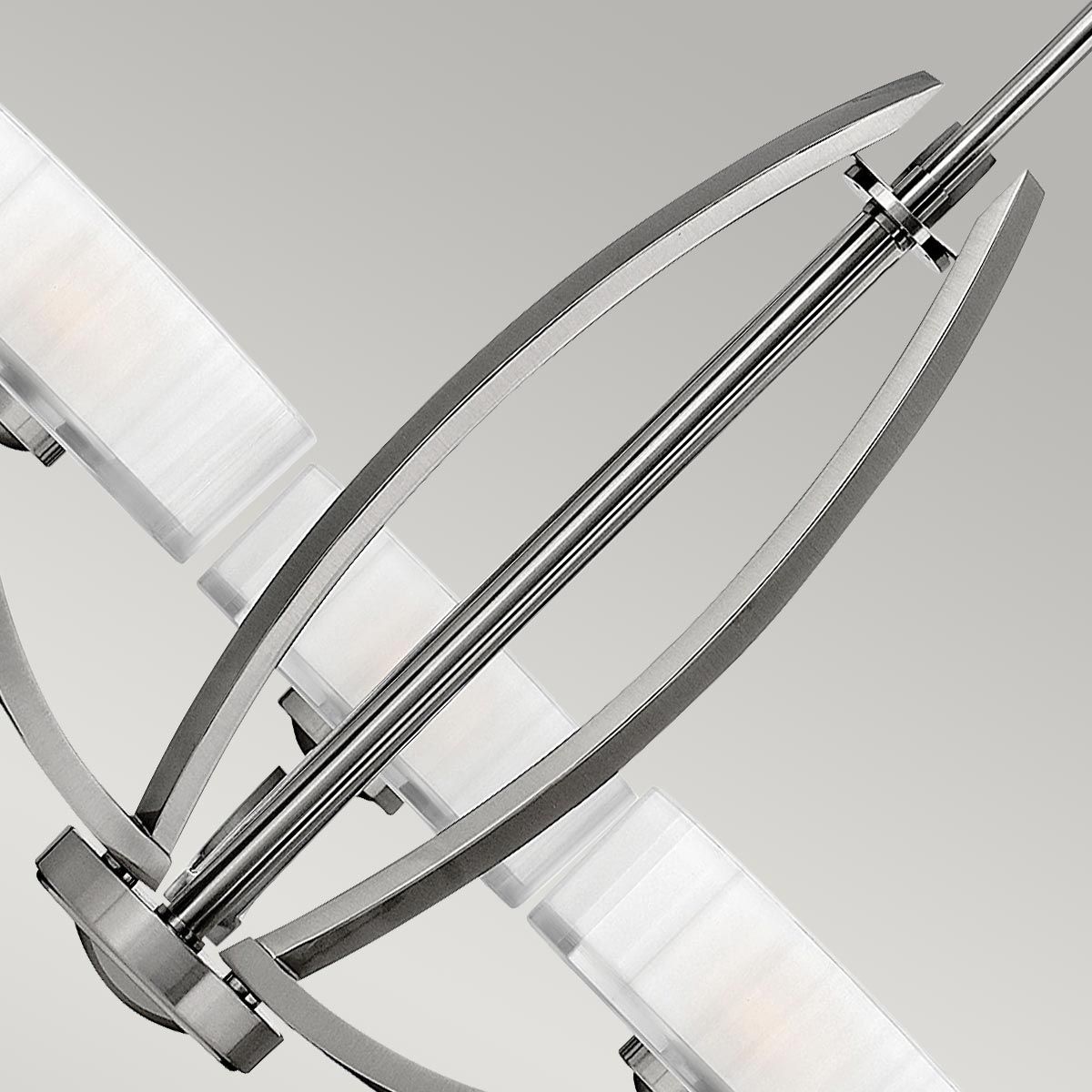 Meridian Kronleuchter mit 3 Lichtern, gebürstetes Nickel - Elsteadlighting - leuchtengrosshandel24