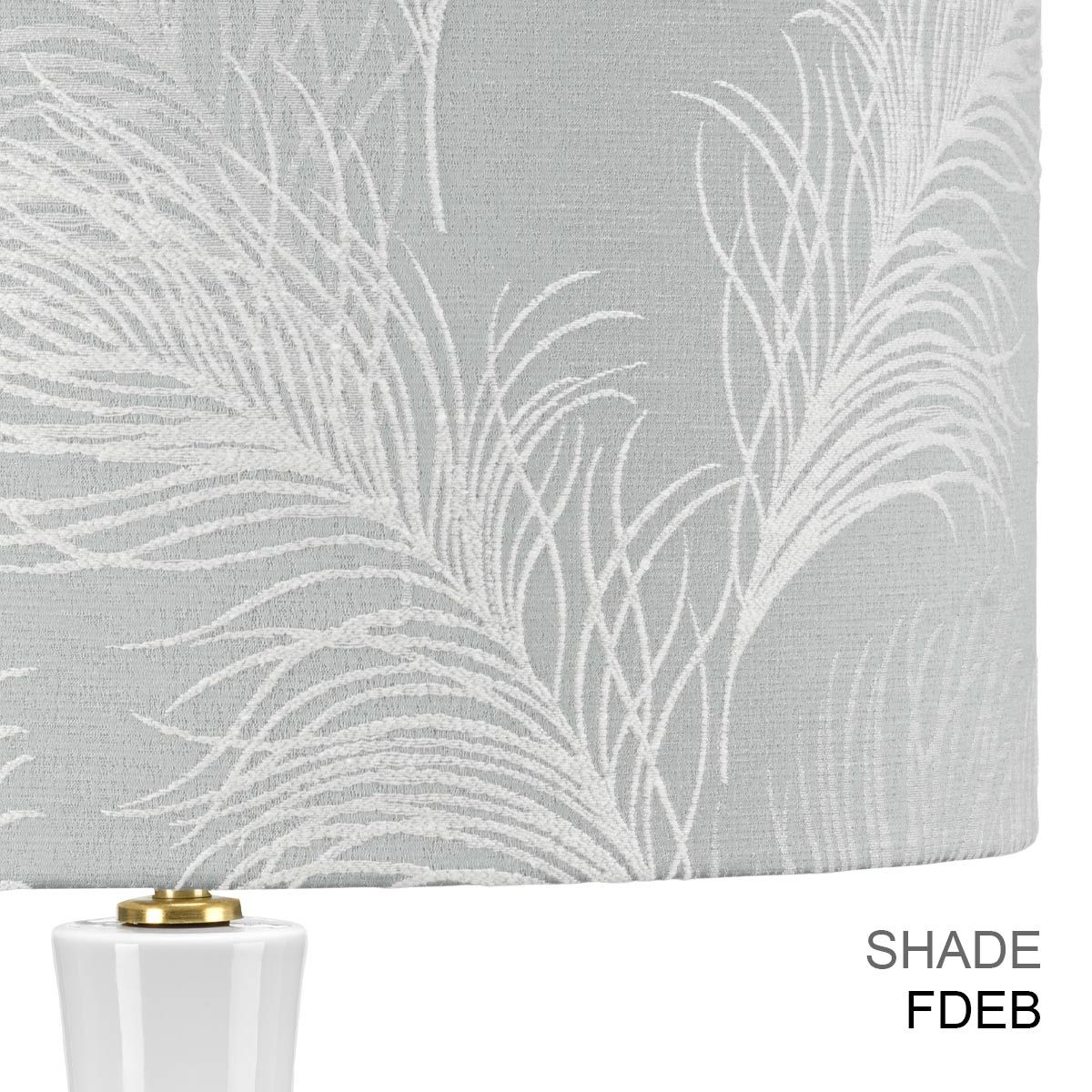 Milo 1-flammige Tischlampe - Gealtertes Messing, Weiß, Grün - Elsteadlighting - leuchtengrosshandel24