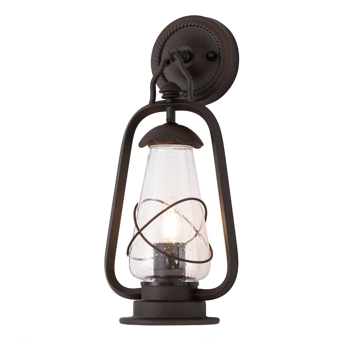 Miners 1 - flammige Wandlaterne - Alte Bronze - Elsteadlighting - MINERS - WALL