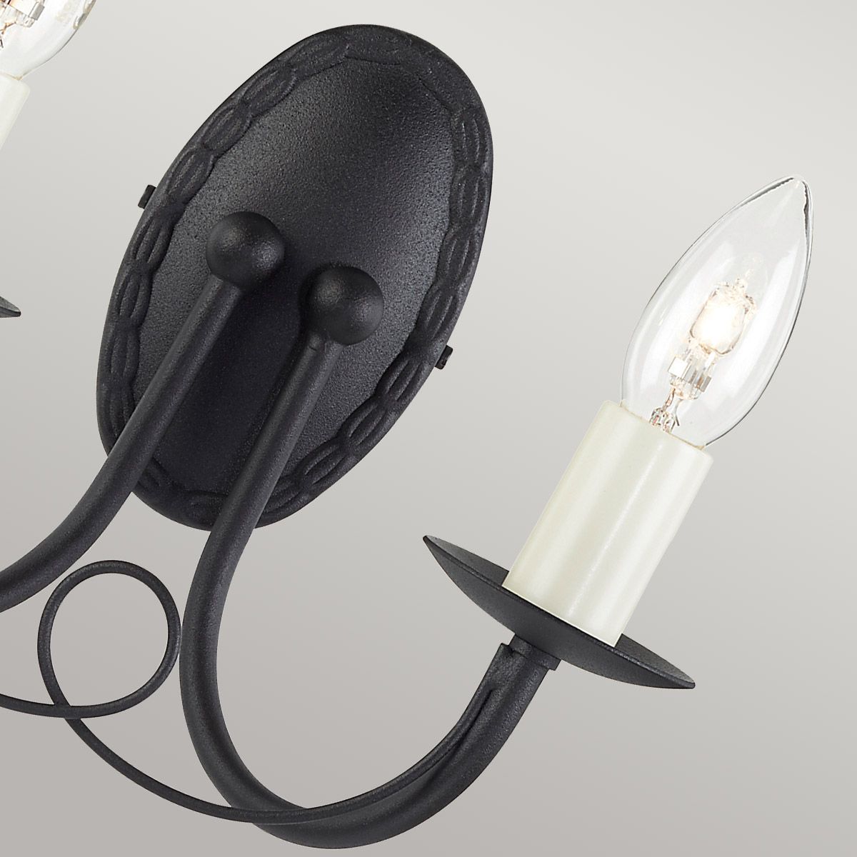 Minster 2-flammige Wandleuchte - Schwarz - Elsteadlighting - leuchtengrosshandel24