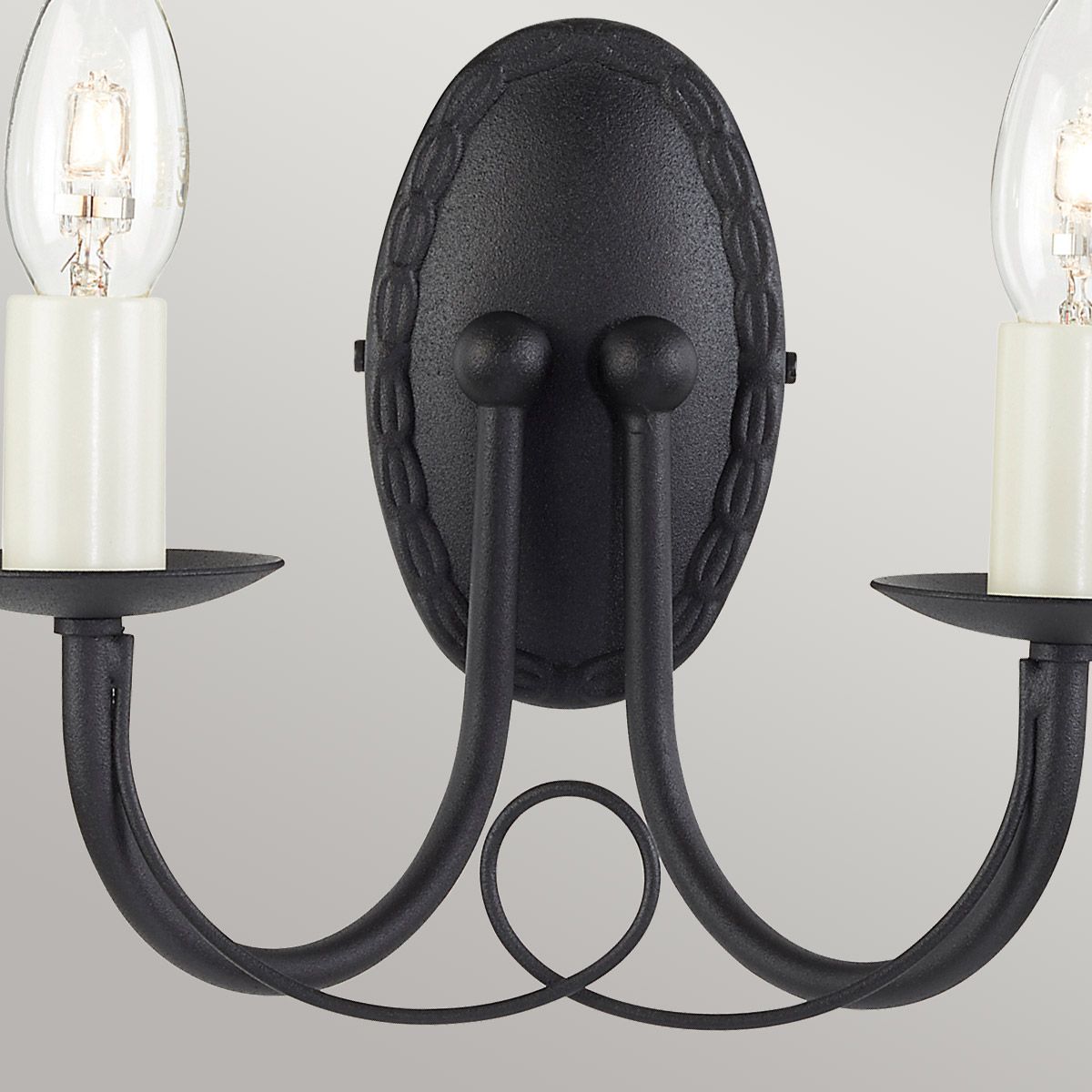 Minster 2-flammige Wandleuchte - Schwarz - Elsteadlighting - leuchtengrosshandel24