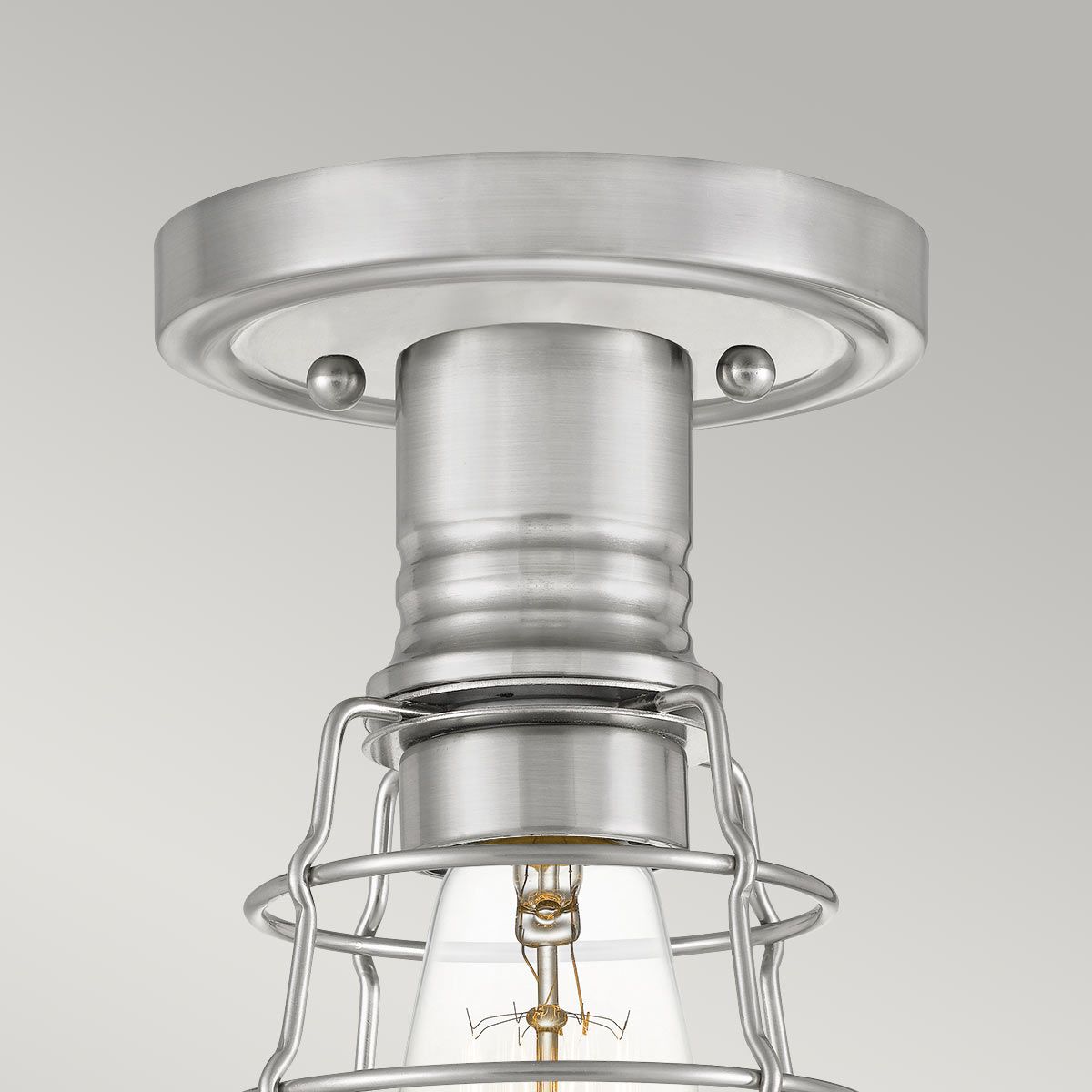 Mixon 1-flammige Halbdeckenleuchte - gebürstetes Nickel - Elsteadlighting - leuchtengrosshandel24
