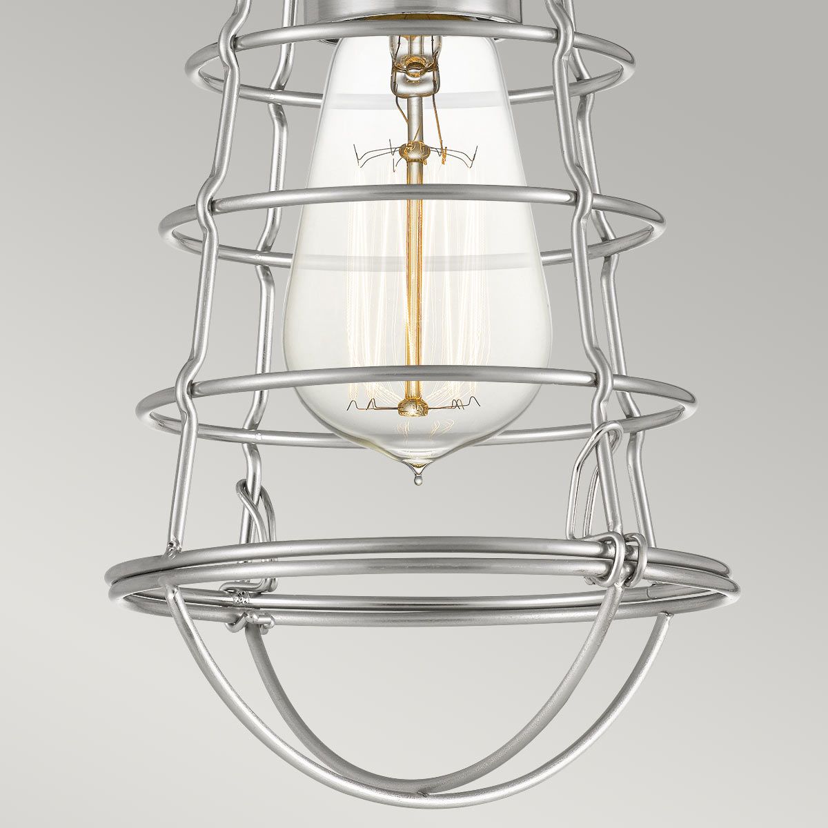 Mixon 1-flammige Halbdeckenleuchte - gebürstetes Nickel - Elsteadlighting - leuchtengrosshandel24