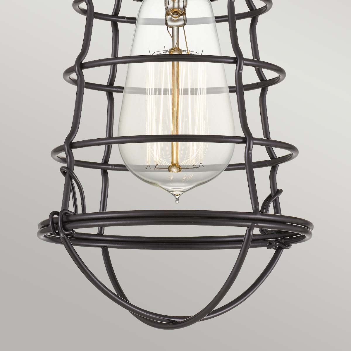 Mixon 1-flammige Halbdeckenleuchte - Palladian Bronze - Elsteadlighting - leuchtengrosshandel24