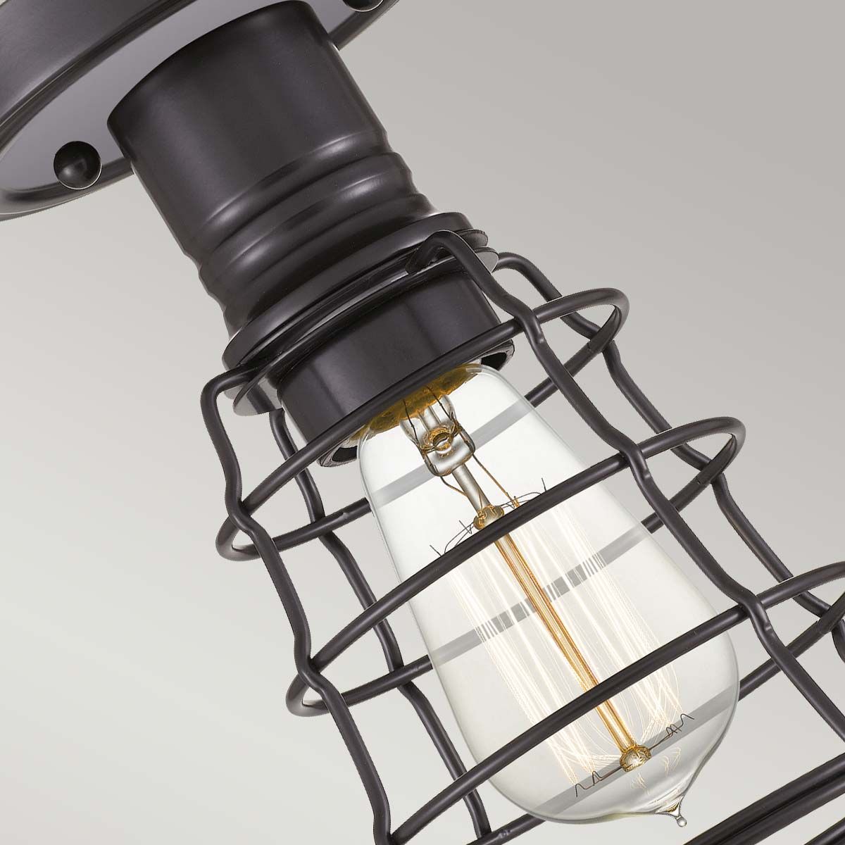 Mixon 1-flammige Halbdeckenleuchte - Palladian Bronze - Elsteadlighting - leuchtengrosshandel24