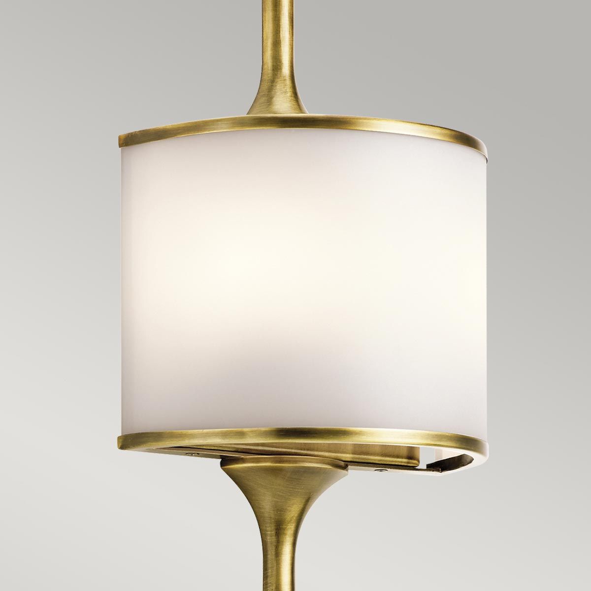 Mona 2-flammige große Wandleuchte - Naturmessing - Elsteadlighting - leuchtengrosshandel24