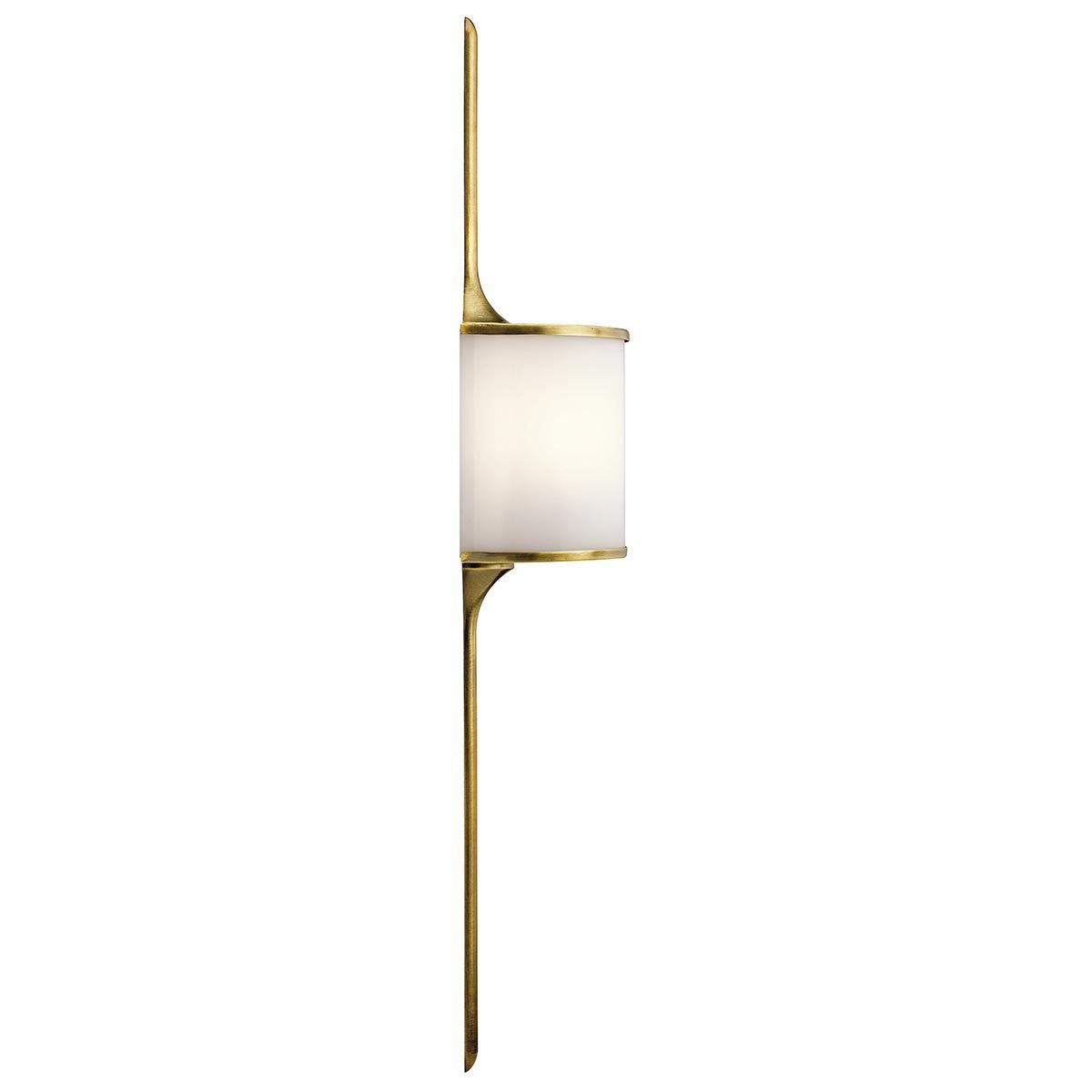 Mona 2-flammige große Wandleuchte - Naturmessing - Elsteadlighting - leuchtengrosshandel24