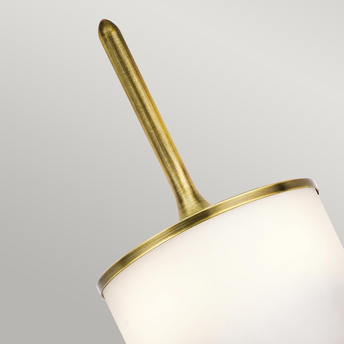 Mona 2-flammige kleine Wandleuchte - Naturmessing - Elsteadlighting - leuchtengrosshandel24