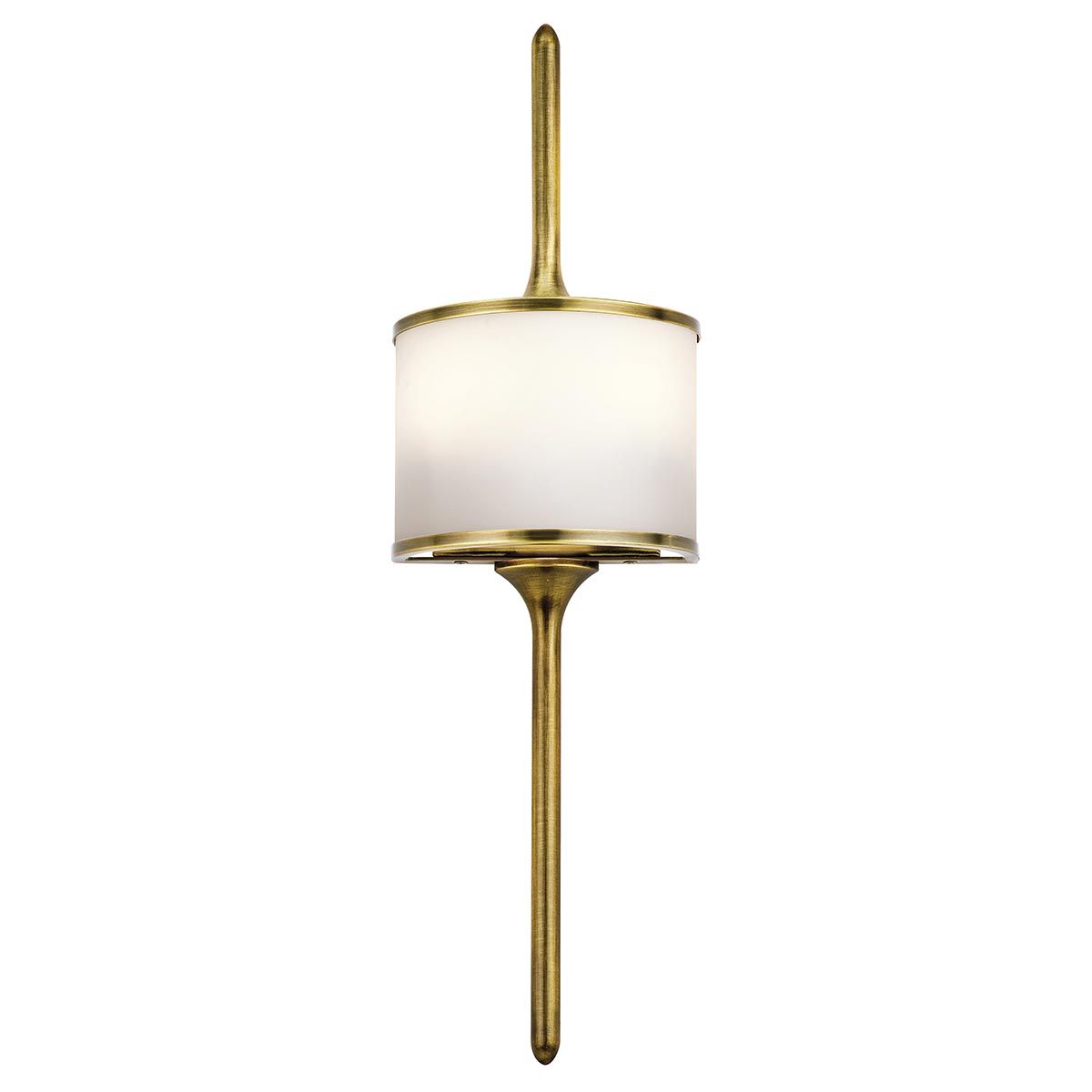 Mona 2-flammige kleine Wandleuchte - Naturmessing - Elsteadlighting - leuchtengrosshandel24