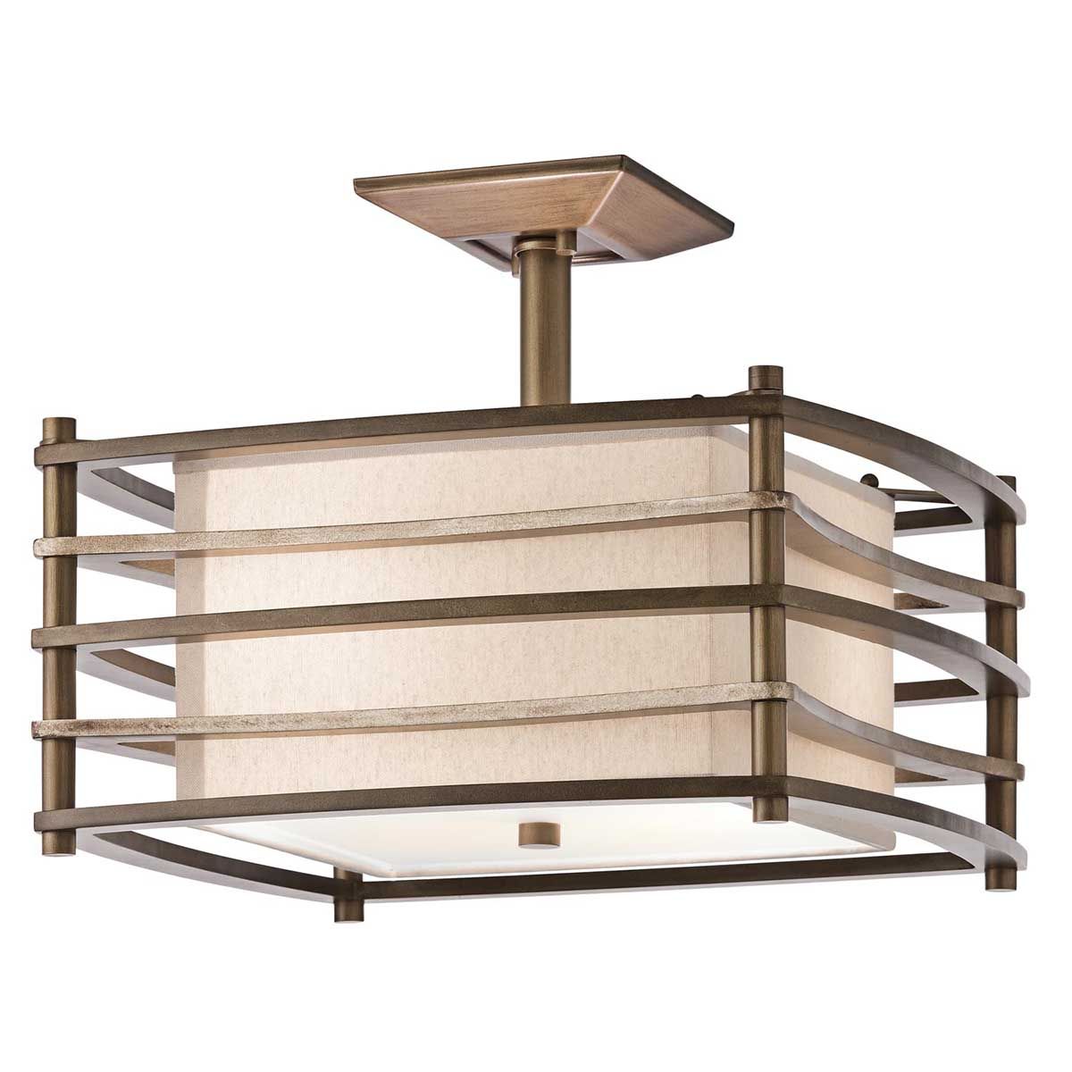 Moxie 2-flammige Halbdeckenleuchte - Cambridge Bronze - Elsteadlighting - leuchtengrosshandel24