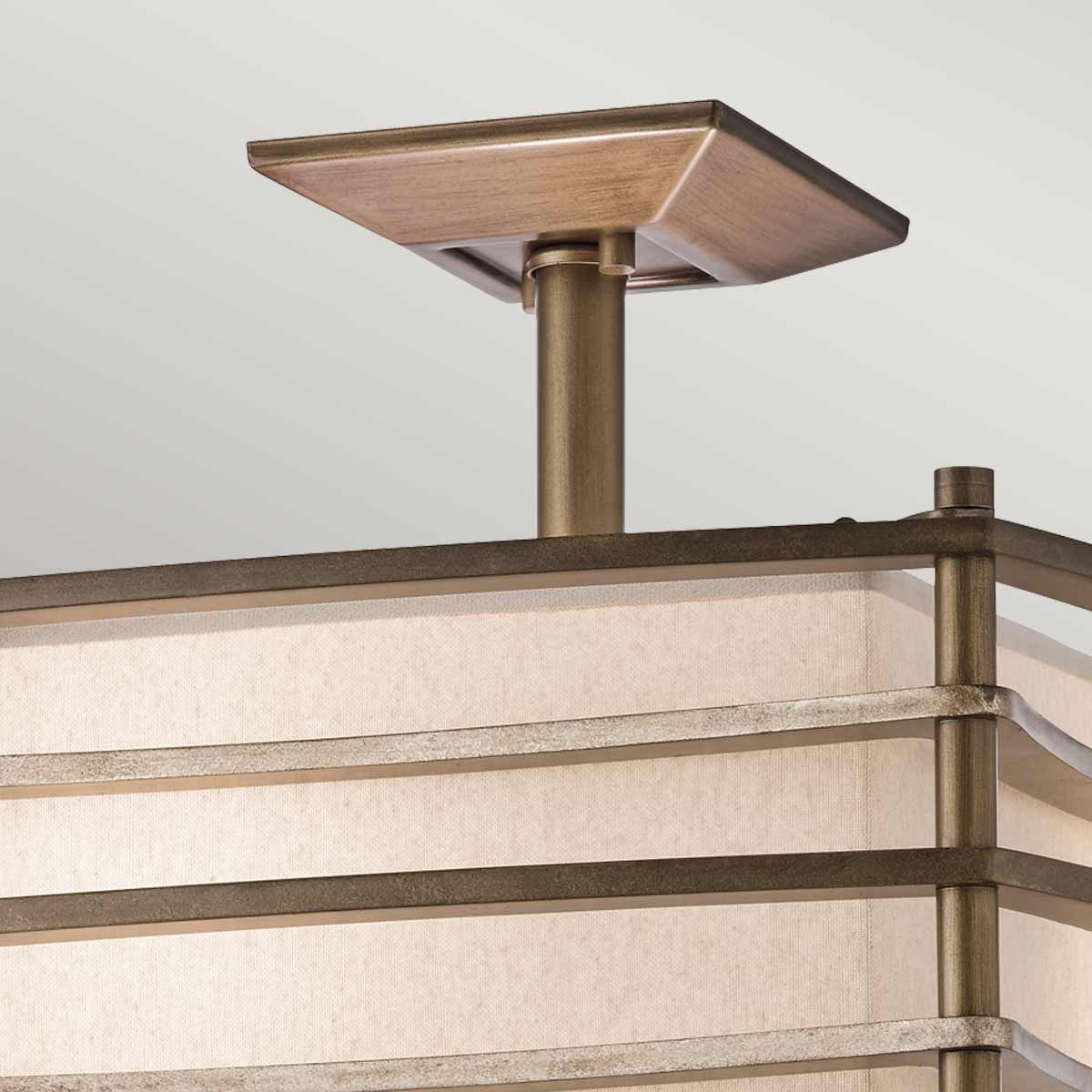 Moxie 2-flammige Halbdeckenleuchte - Cambridge Bronze - Elsteadlighting - leuchtengrosshandel24