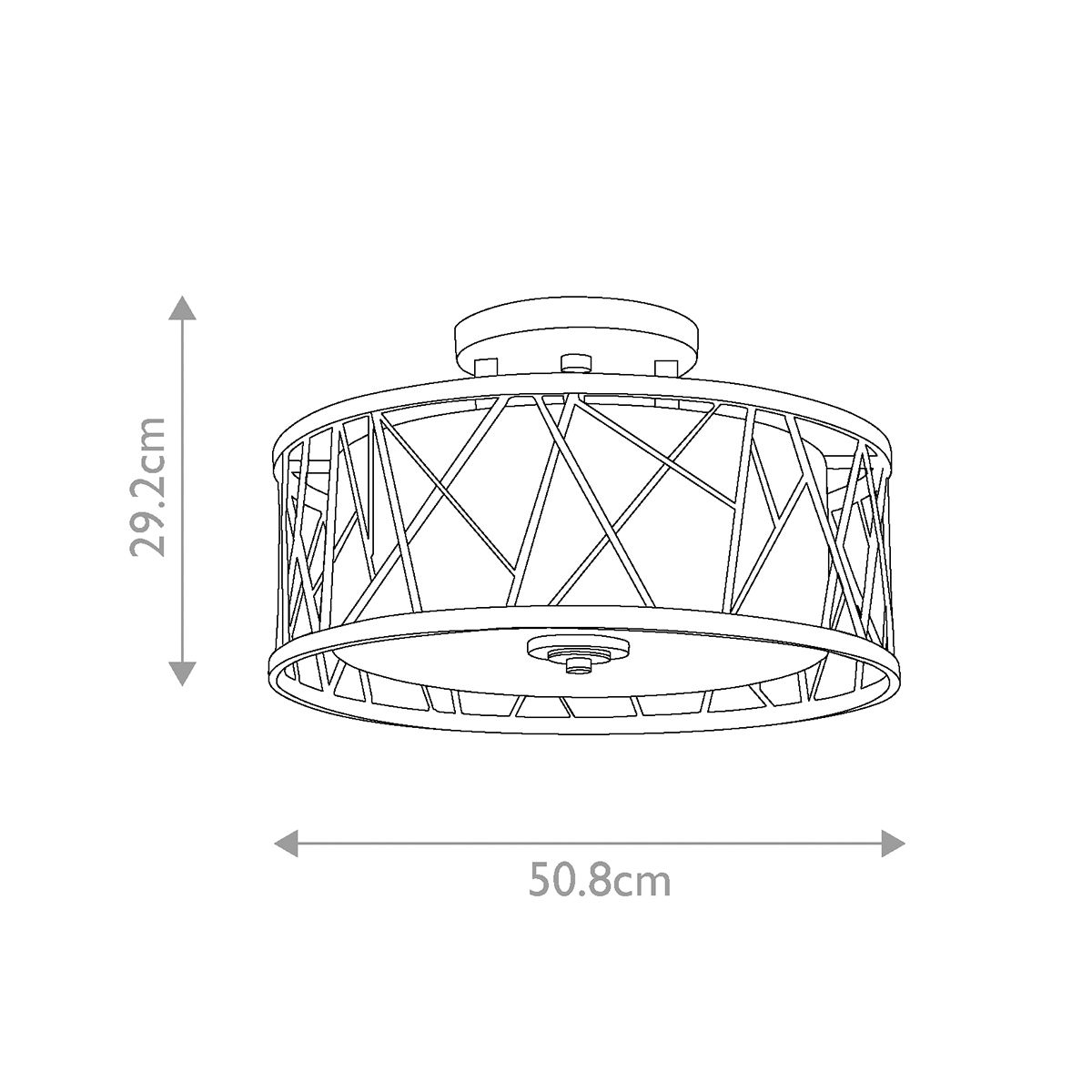 Nest 3-flammig, halbbündig - Blattsilber, Leinenglas - Elsteadlighting - leuchtengrosshandel24