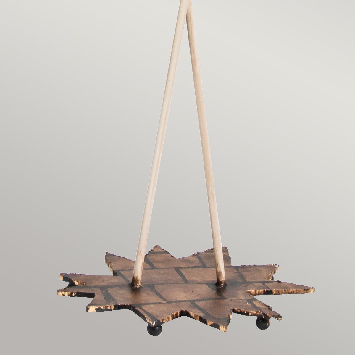 Nettle Luxe Stehlampe mit 2 Lichtern, Gold und Taupe - Elsteadlighting - leuchtengrosshandel24
