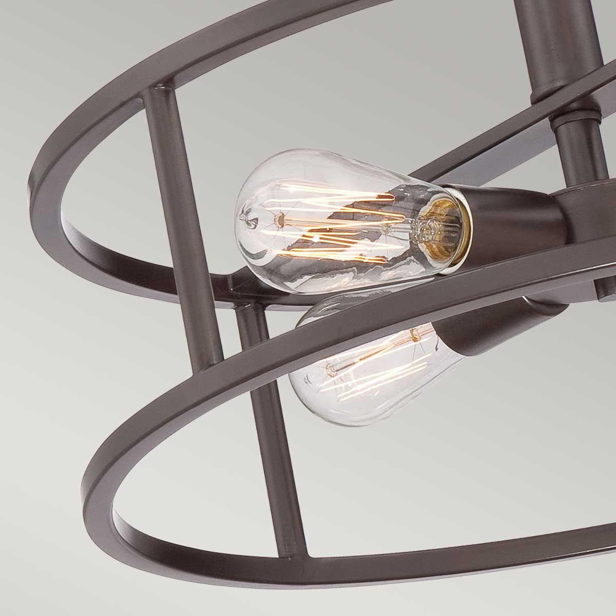New Harbor 4-flammige Halbdeckenleuchte - Western Bronze - Elsteadlighting - leuchtengrosshandel24