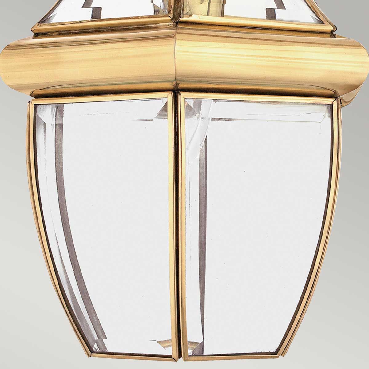 Newbury 1 - flammige mittelgroße Kettenlaterne, lackiertes poliertes Messing - Elsteadlighting - QZ - NEWBURY8 - M - PB