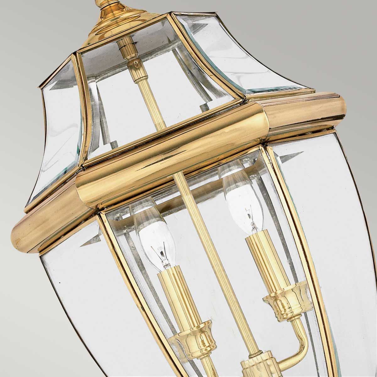 Newbury - Große Kettenlaterne mit 2 Lichtern - Lackiertes poliertes Messing - Elsteadlighting - QZ - NEWBURY8 - L - PB