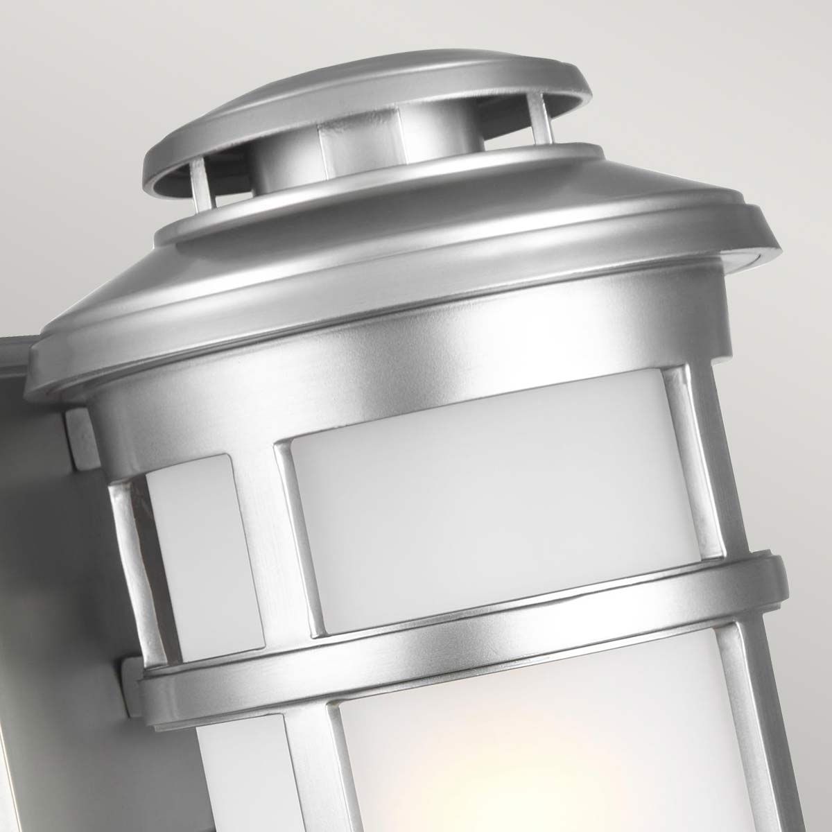 Newport 1 - flammige mittelgroße Wandlaterne – lackierter gebürsteter Stahl - Elsteadlighting - FE - NEWPORT - M - PBS