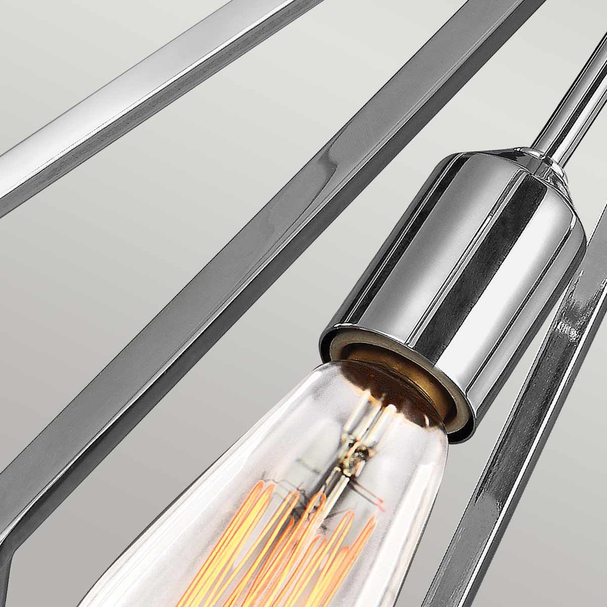 Nico Pendelleuchte, 1-flammig, mittelgroß, poliertes Chrom - Elsteadlighting - leuchtengrosshandel24
