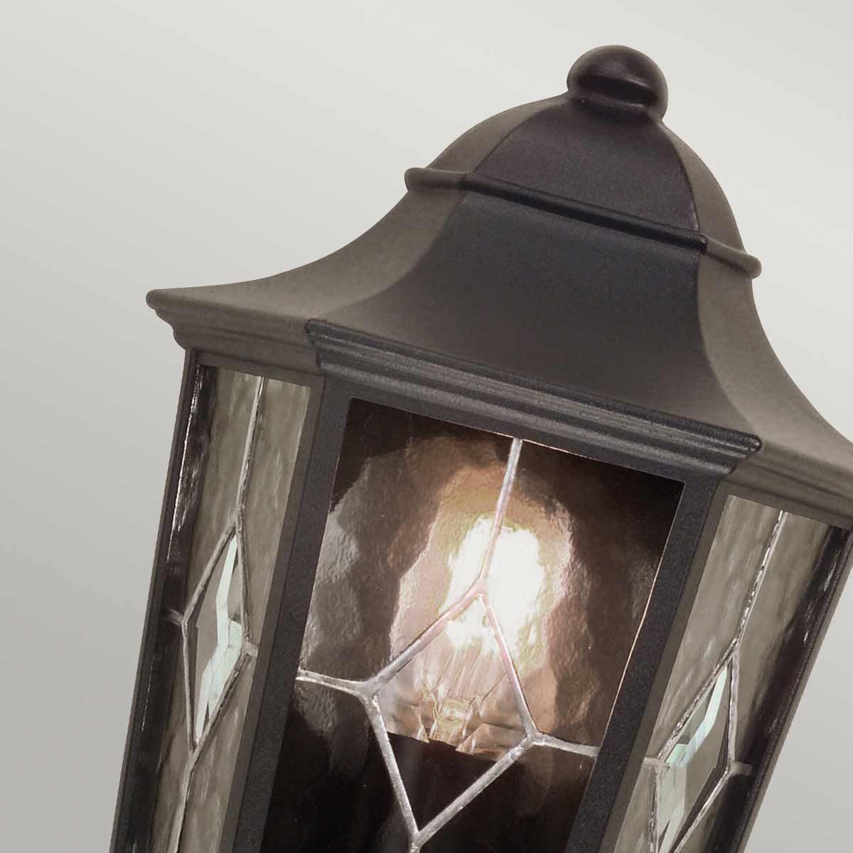 Norfolk 1 - flammige Halblaterne - Schwarz - Elsteadlighting - NR7 - 2 - BLK