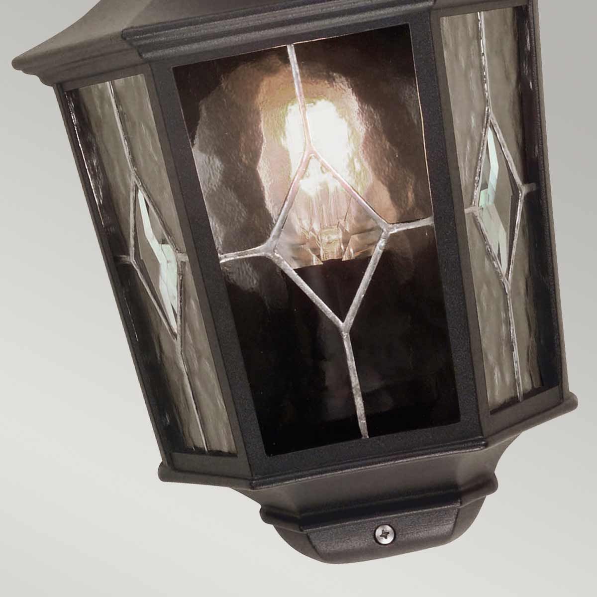 Norfolk 1 - flammige Halblaterne - Schwarz - Elsteadlighting - NR7 - 2 - BLK