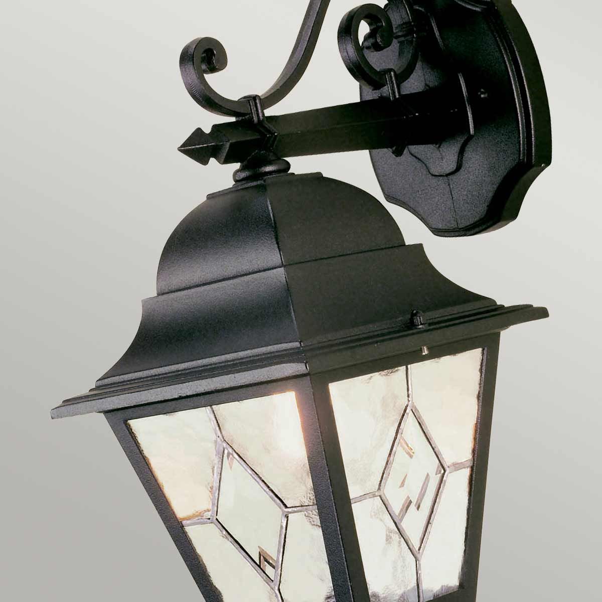 Norfolk 1 - flammige Wandlaterne - Schwarz - Elsteadlighting - NR2 - BLK