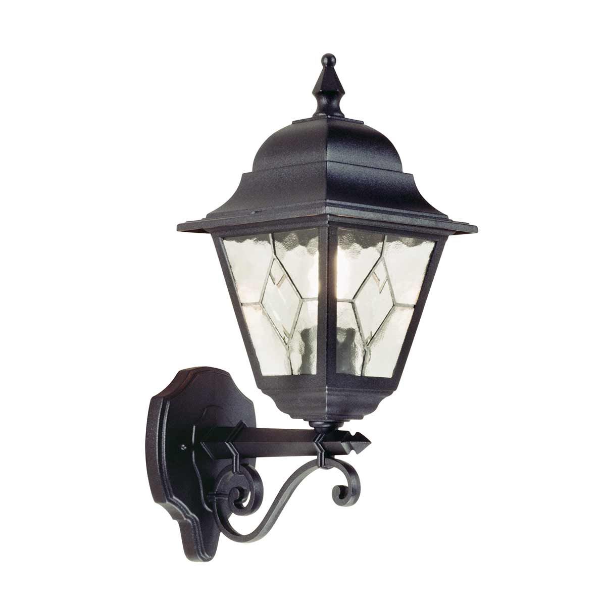 Norfolk Wandlaterne mit 1 Licht, Schwarz - Elsteadlighting - NR1 - BLK
