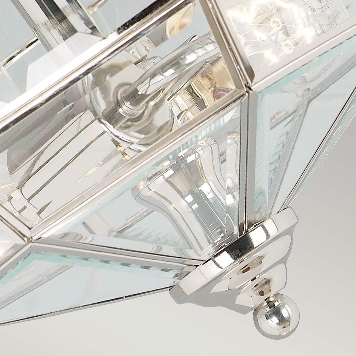 Old Park 2 - flammige Halbdeckenleuchte, poliertes Nickel - Elsteadlighting - OLD - PARK - PN