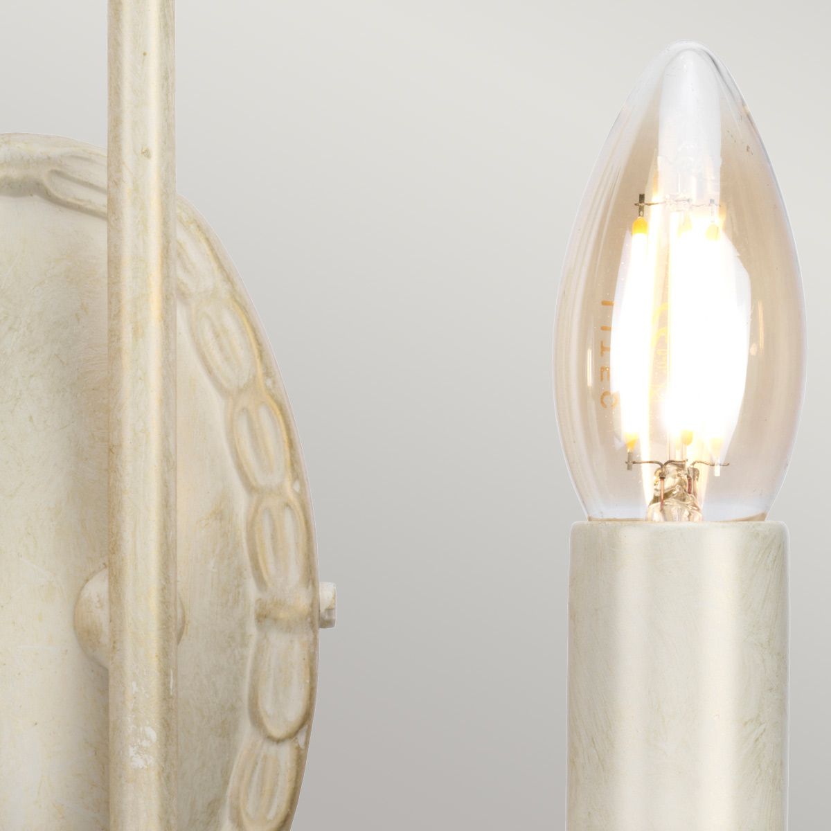 Olivia 2 - flammige Wandleuchte - Elfenbein/Goldpatina - Elsteadlighting - OV2 - IVORY - GOLD