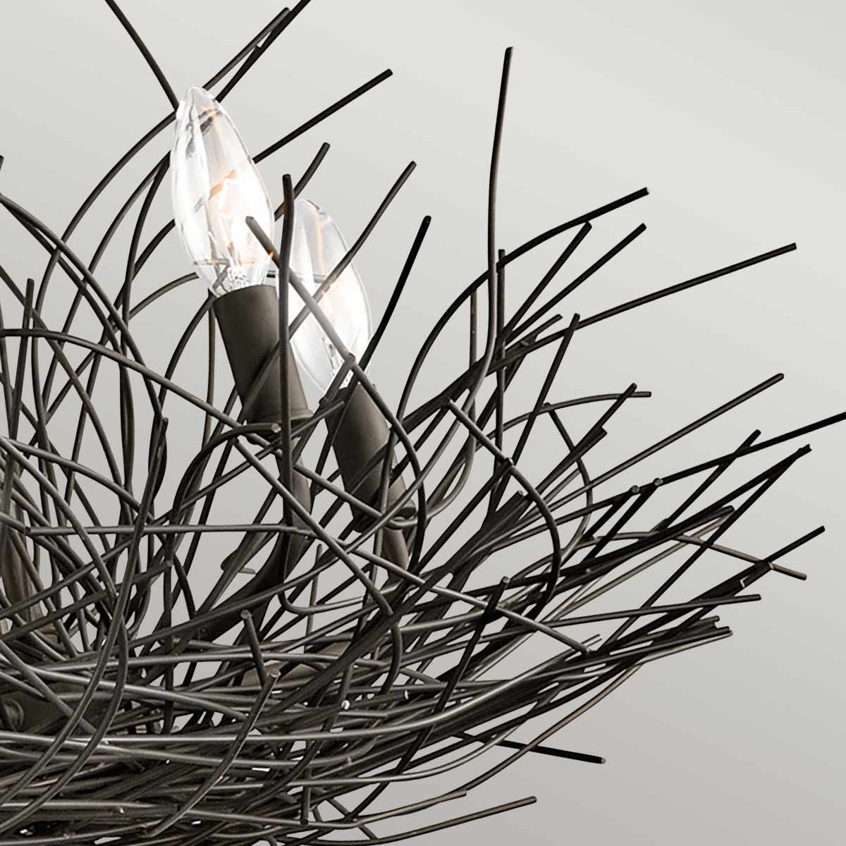Organique 5 - flammiger Kronleuchter – Olde Bronze - Elsteadlighting - KL - ORGANIQUE5