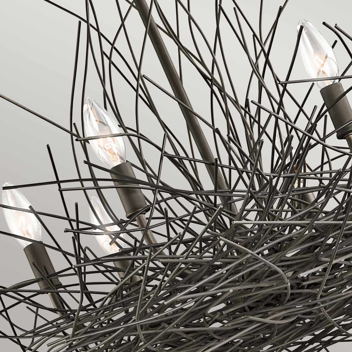 Organique 6 - flammiger Kronleuchter – Olde Bronze - Elsteadlighting - KL - ORGANIQUE6