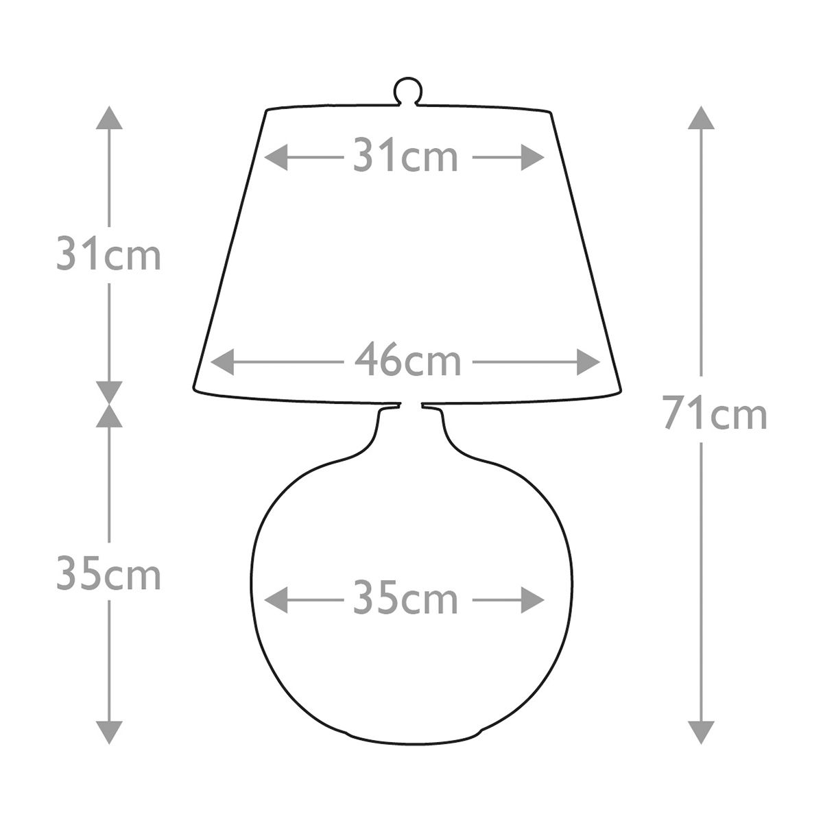Ottoman 1 - flammige Tischlampe - Schirm in Elfenbein - Bronze Metallic, Schirm in Elfenbein - Elsteadlighting - OTTOMAN - TL - IV