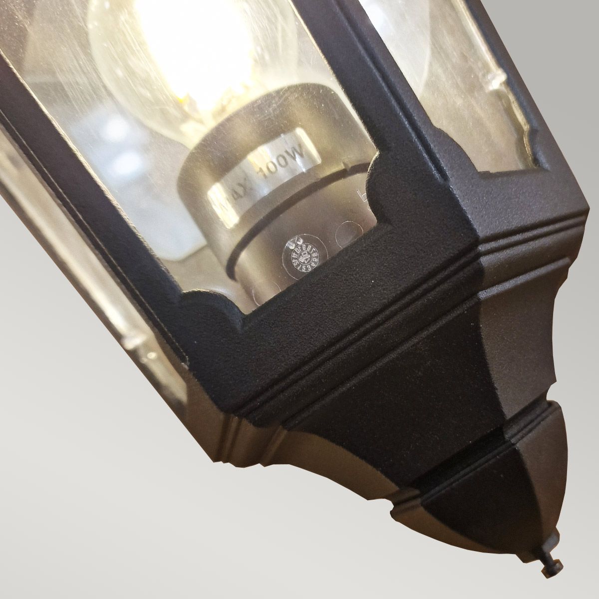 Parish 1 - flammige Halblaterne - Schwarz - Elsteadlighting - PR7 - BLACK