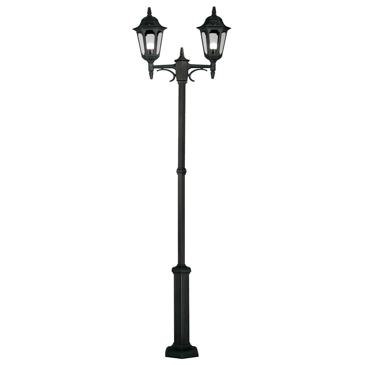 Parish 2 - flammige Doppellaterne - Schwarz - Elsteadlighting - PR8 - BLACK