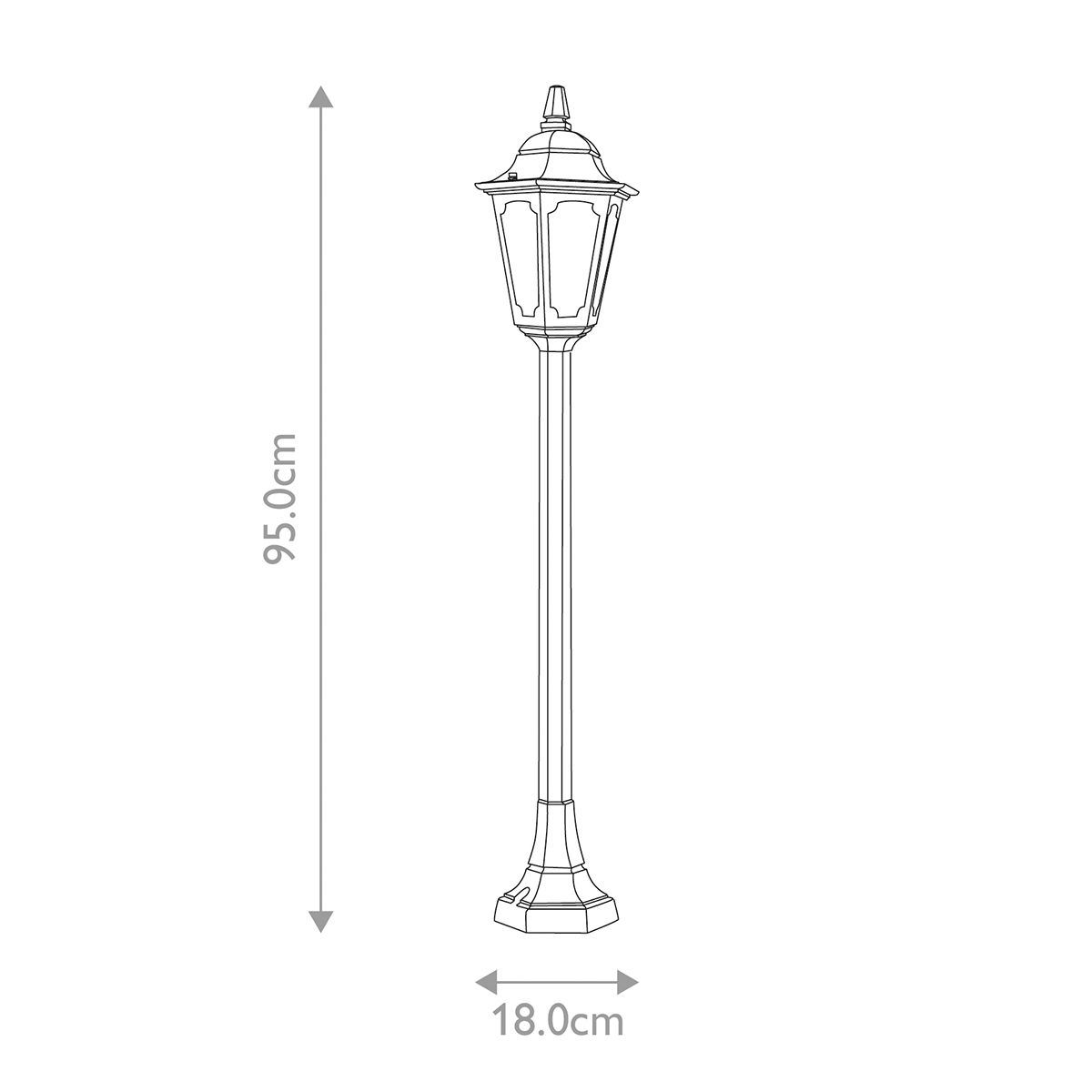 Parish Mini 1 - Lichtsäule - Schwarz - Elsteadlighting - PRM5 - BLACK