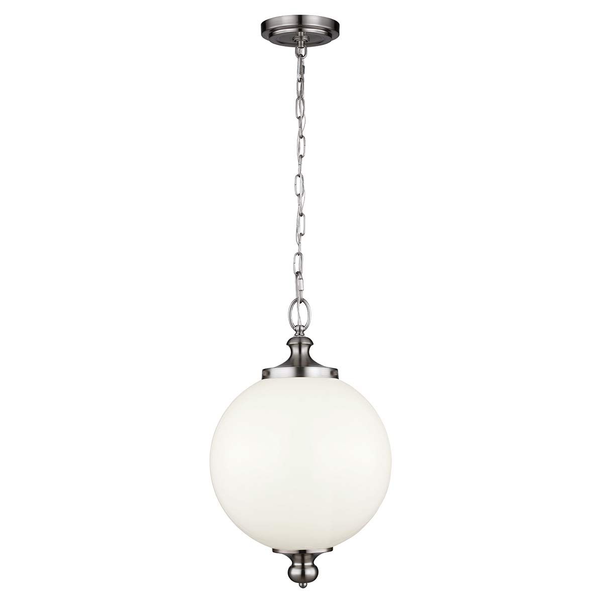 Parkman Pendelleuchte, 1 - flammig, groß, gebürsteter Stahl - Elsteadlighting - FE - PARKMAN - PL - BS