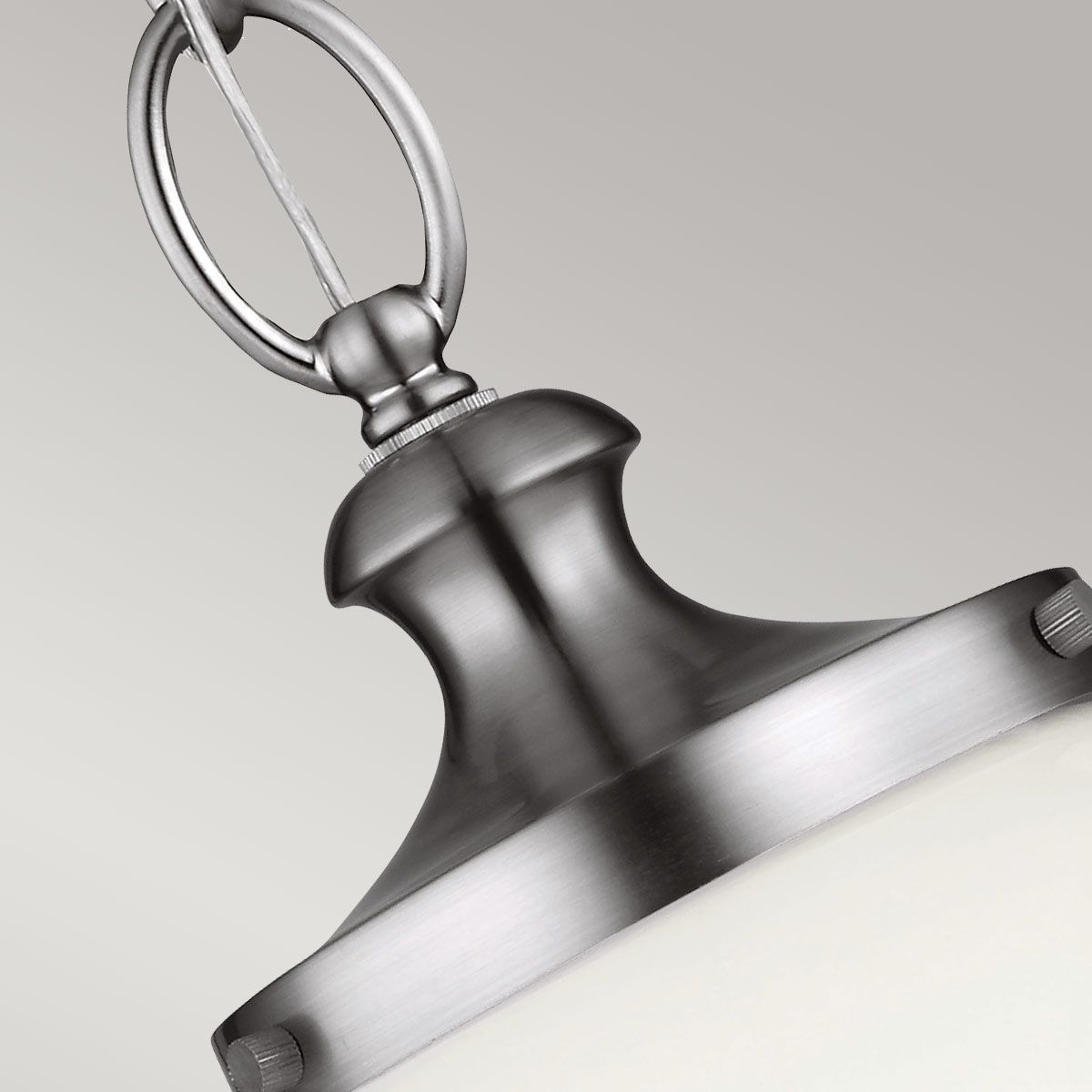 Parkman Pendelleuchte, 1 - flammig, groß, Nickel poliert - Elsteadlighting - FE - PARKMAN - PL - PN