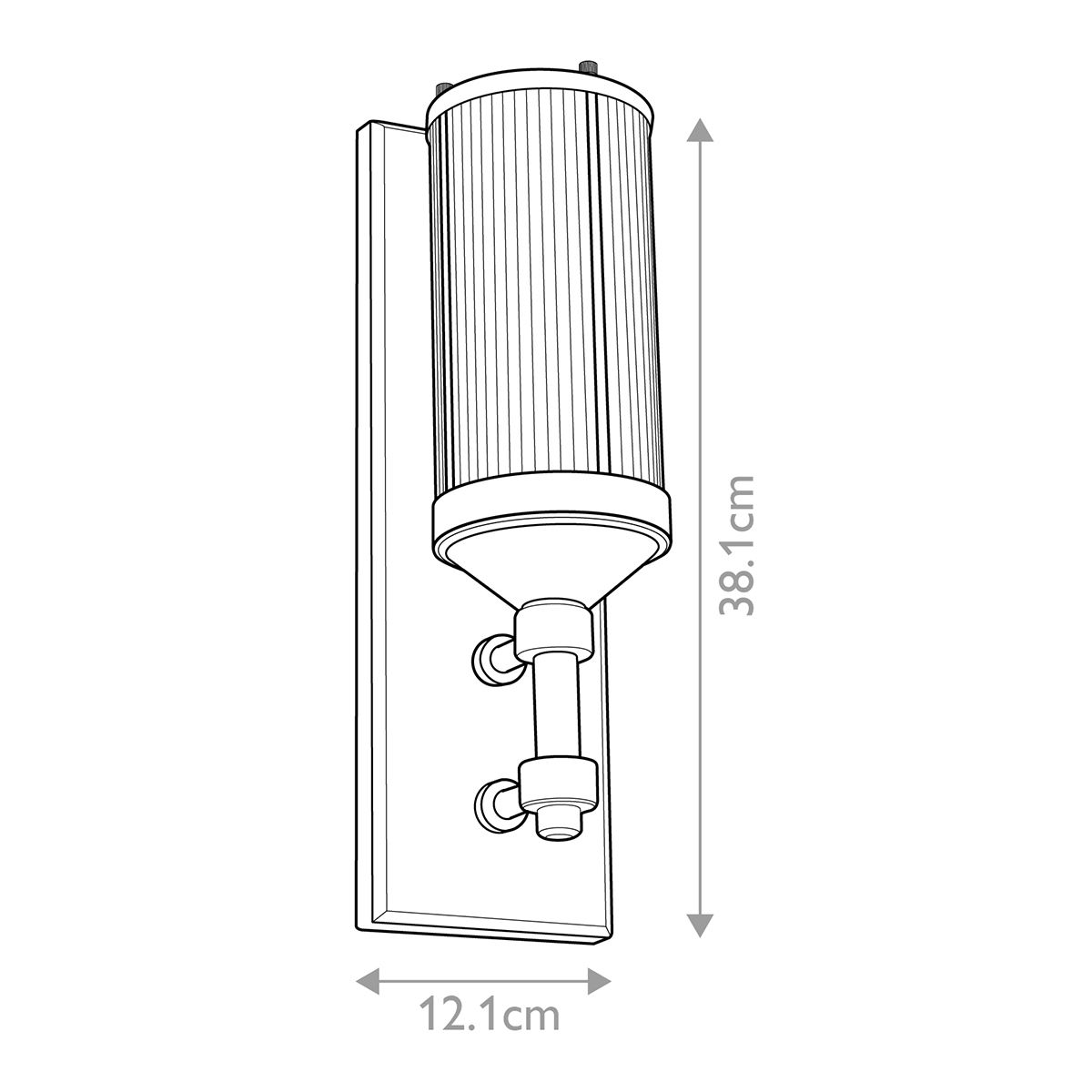Paulson 1 - flammige Wandleuchte - Chrom - Elsteadlighting - FE - PAULSON1