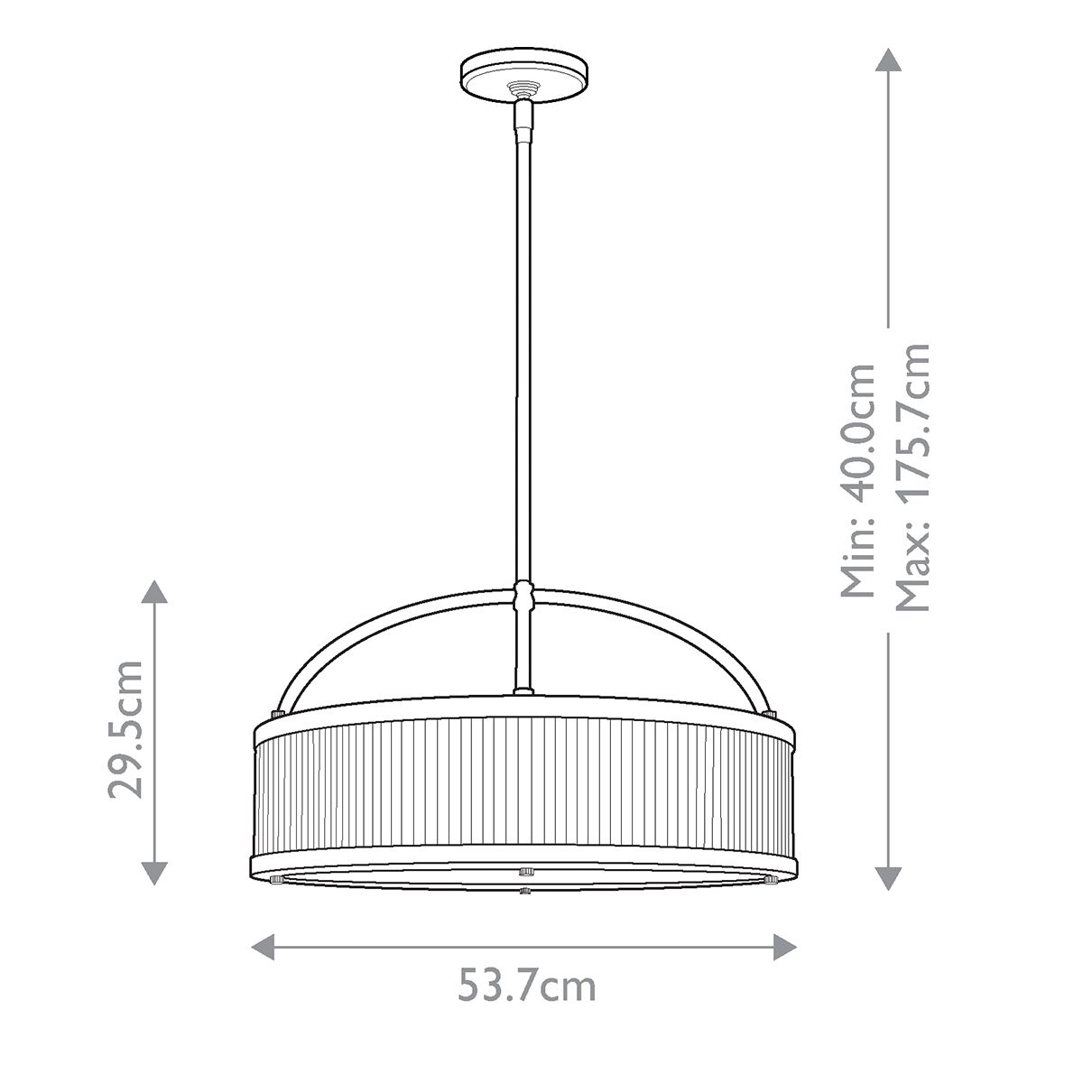 Paulson Pendelleuchte mit 6 Lichtern, Chrom - Elsteadlighting - FE - PAULSON - 6P