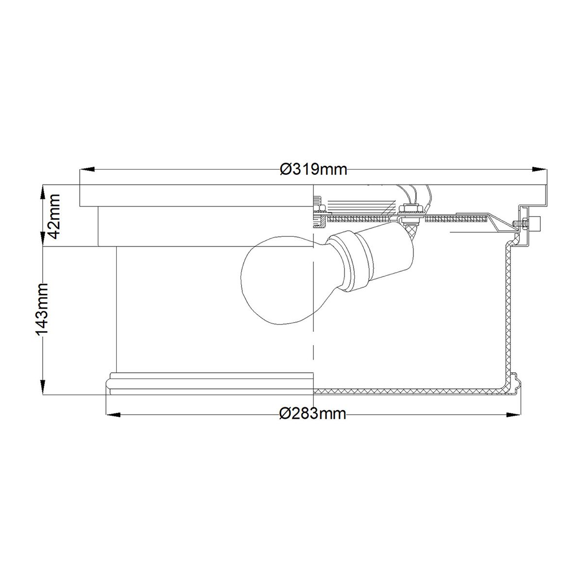 Payne 2 - flammige Deckenleuchte - Chrom poliert - Elsteadlighting - FE - PAYNE - F - BATH