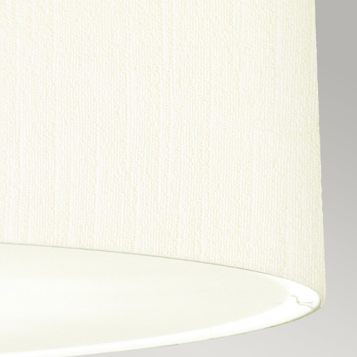 Pearce 30" Pendelleuchte mit Deckenplatte aus poliertem Chrom - Poliertes Chrom mit elfenbeinfarbenem Lampenschirm - Elsteadlighting - DL - PEARCE30 - 7LT - IV - PC