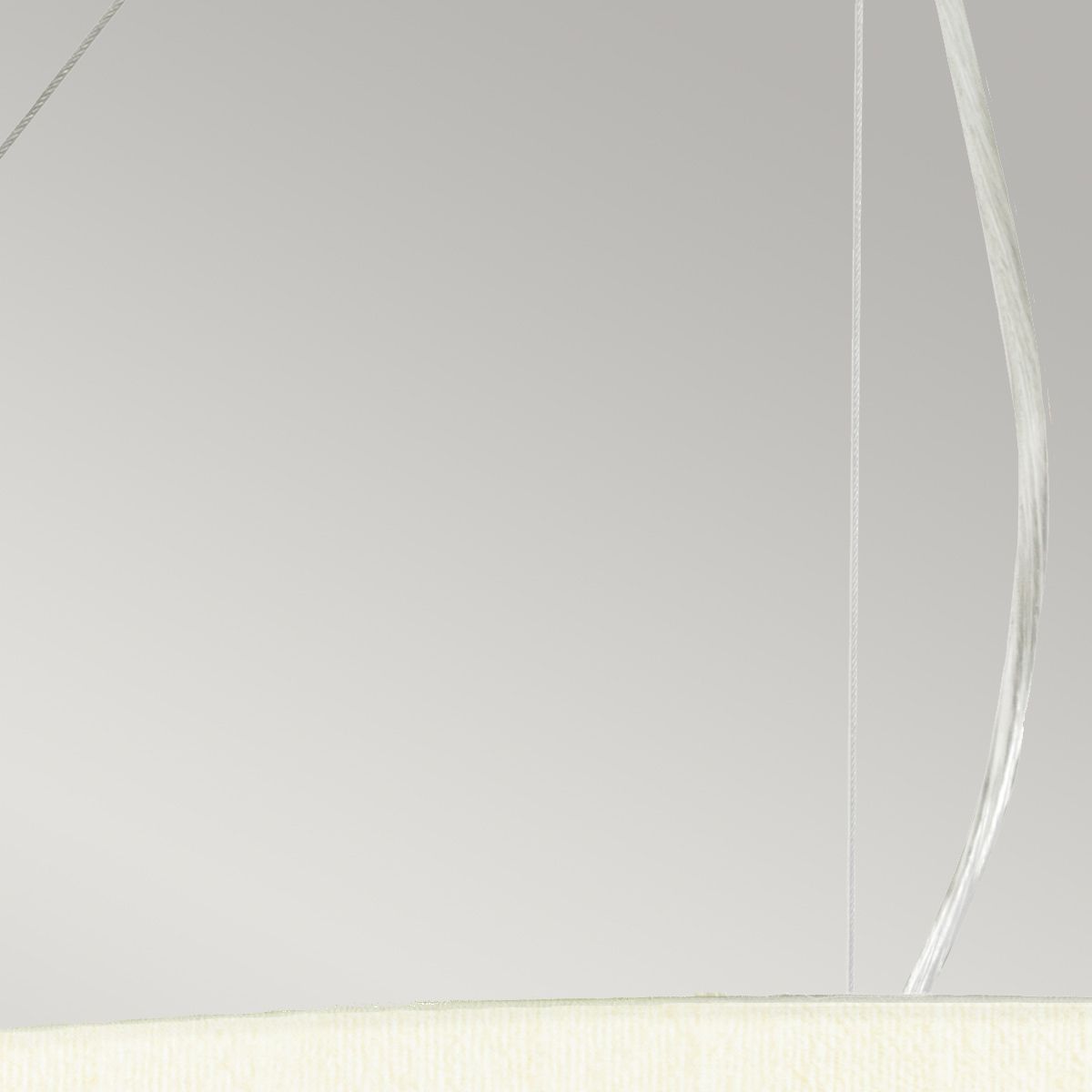 Pearce 30" Pendelleuchte mit Deckenplatte aus poliertem Chrom - Poliertes Chrom mit elfenbeinfarbenem Lampenschirm - Elsteadlighting - DL - PEARCE30 - 7LT - IV - PC