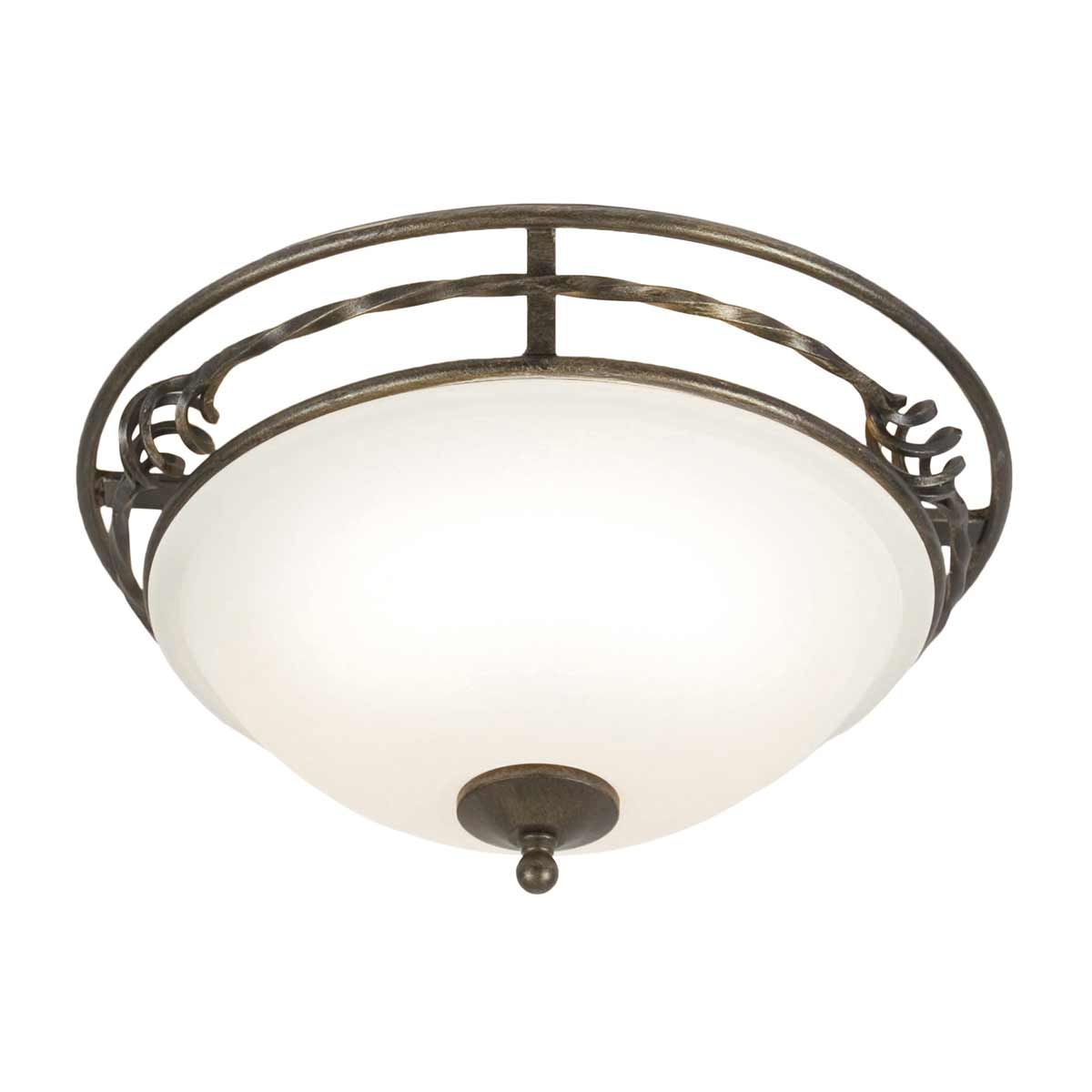 Pembroke 2 - flammige Deckenleuchte, Stil A, Schwarz/Gold - Elsteadlighting - PB - F - A - BLK - GOLD