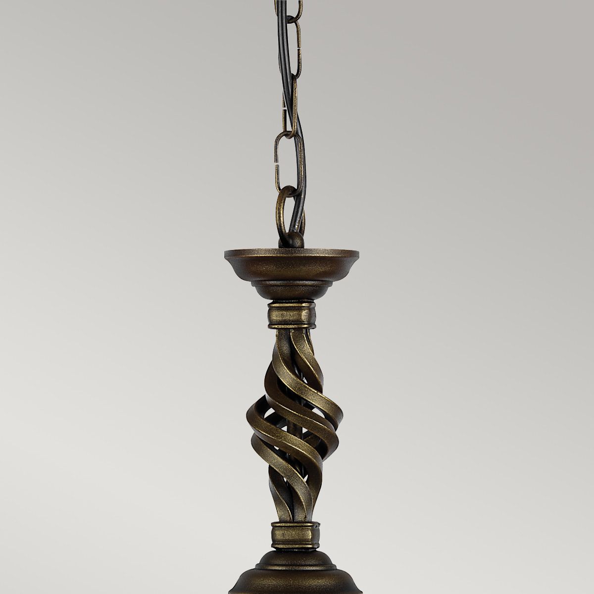 Pembroke Pendelleuchte mit 1 Licht - Schwarz/Gold - Elsteadlighting - PB - P - BLK - GOLD