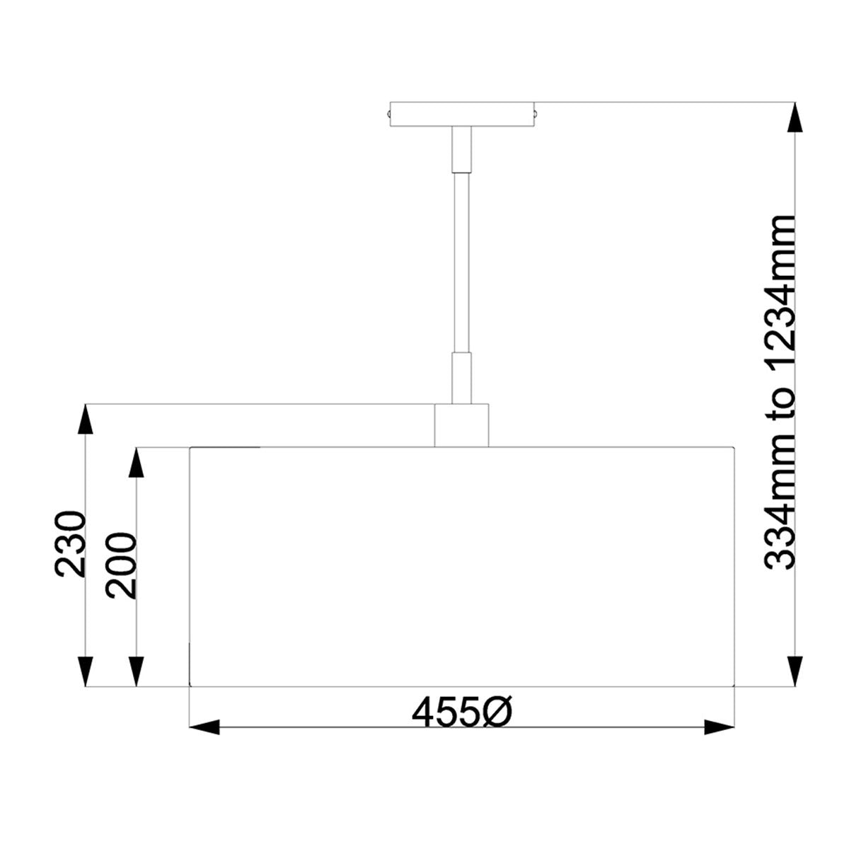 Pendelleuchte Balance 1-flammig - Schwarz/Poliertes Nickel mit weißem Schirm - Elsteadlighting - leuchtengrosshandel24