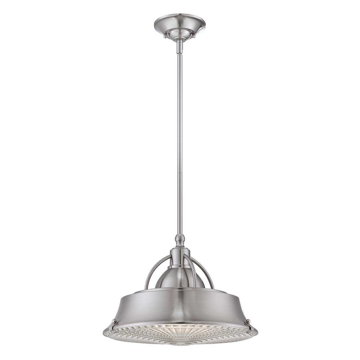 Pendelleuchte „Cody“ mit 2 Lichtern, gebürstetes Nickel – gebürstetes Nickel - Elsteadlighting - leuchtengrosshandel24