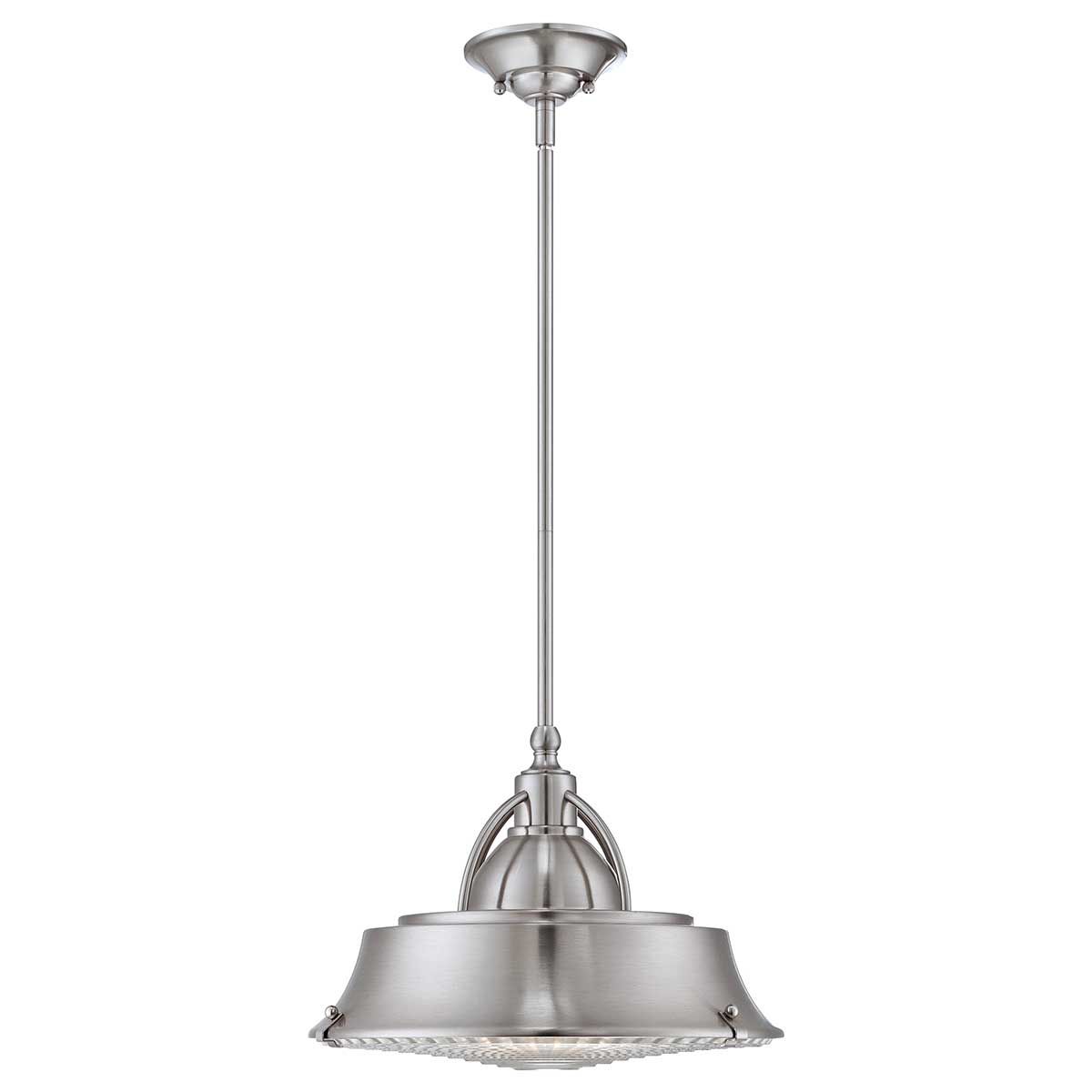 Pendelleuchte „Cody“ mit 2 Lichtern, gebürstetes Nickel – gebürstetes Nickel - Elsteadlighting - leuchtengrosshandel24