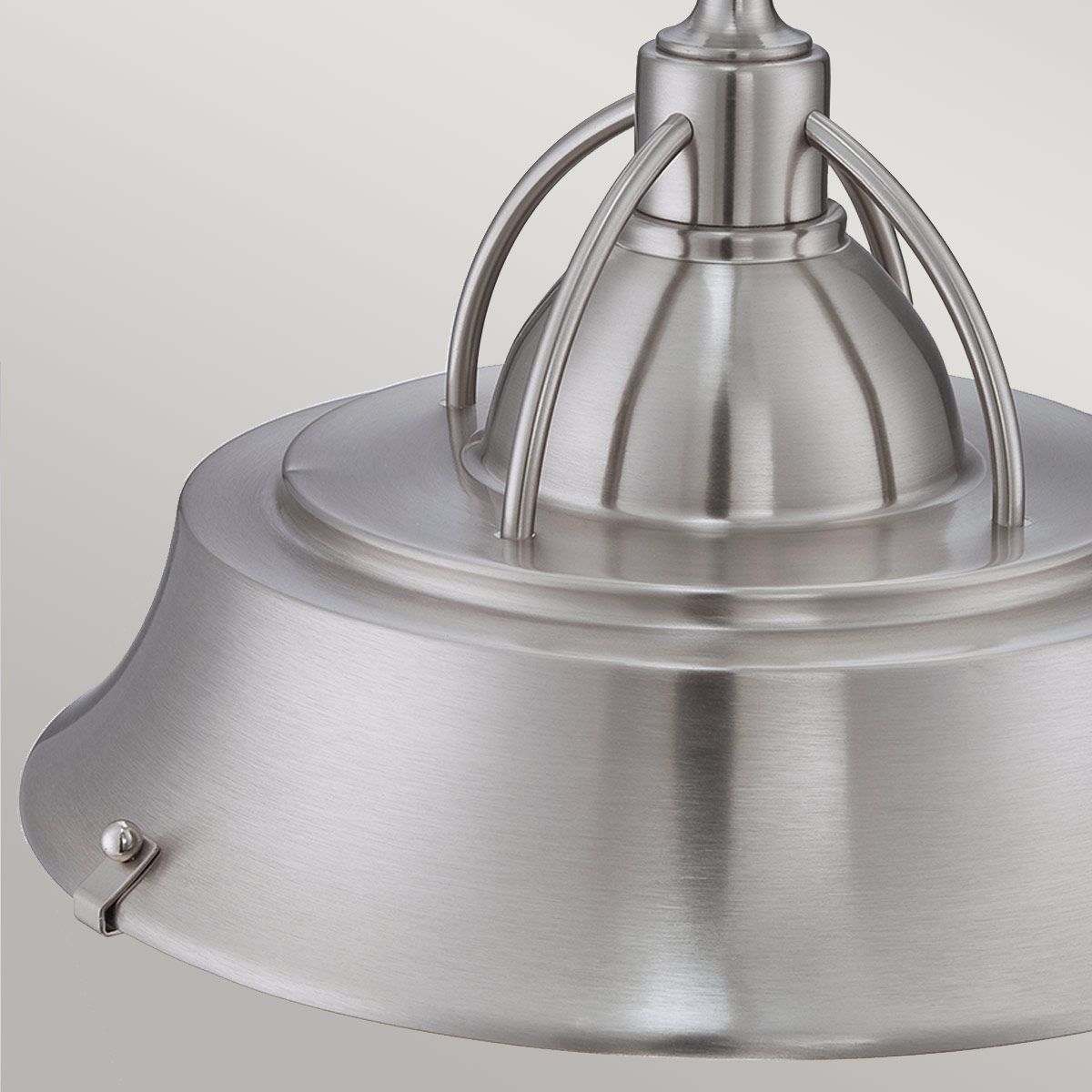 Pendelleuchte „Cody“ mit 2 Lichtern, gebürstetes Nickel – gebürstetes Nickel - Elsteadlighting - leuchtengrosshandel24