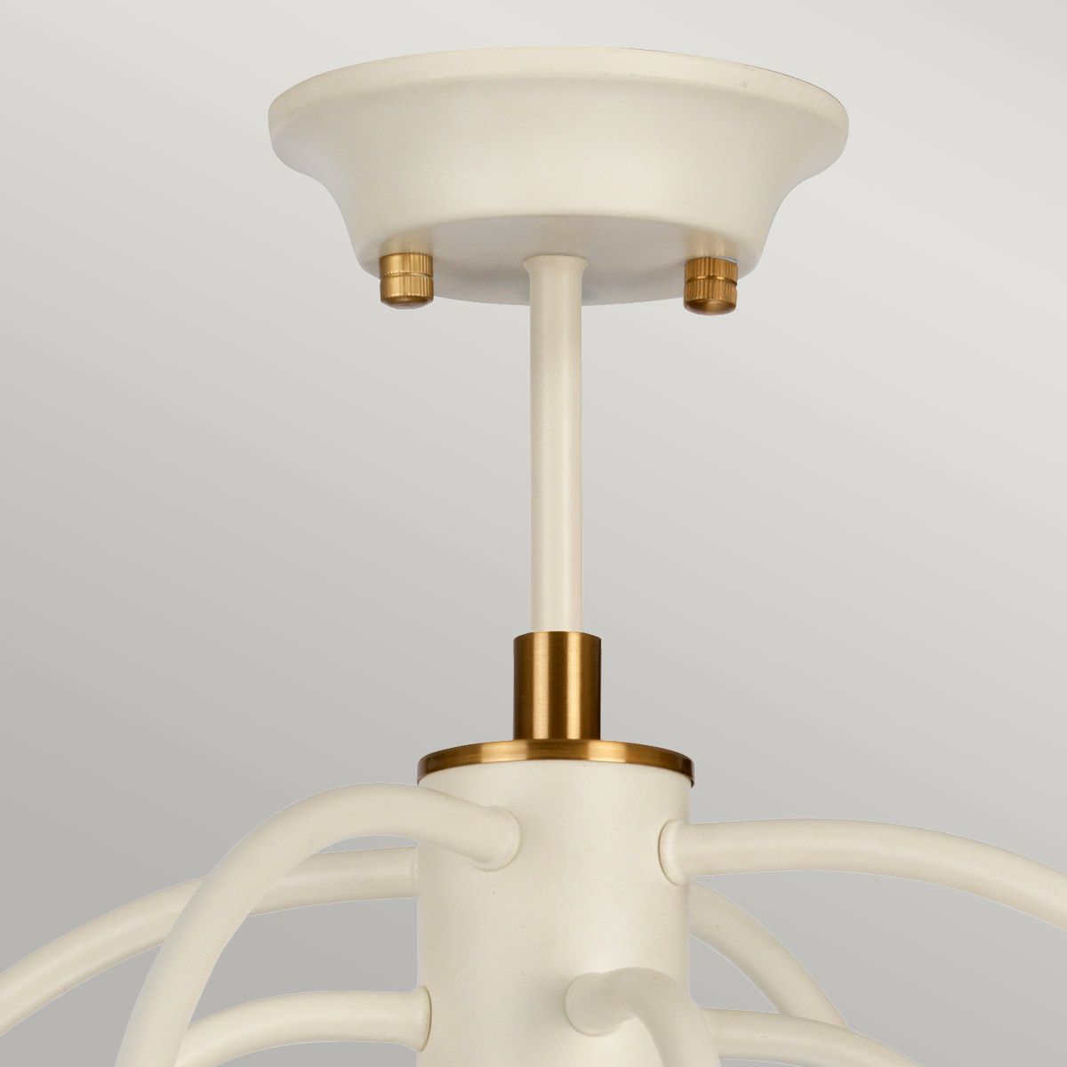 Pendelleuchte Cosmos 9-flammig - Cremefarben lackiertes und gealtertes Messing - Elsteadlighting - leuchtengrosshandel24